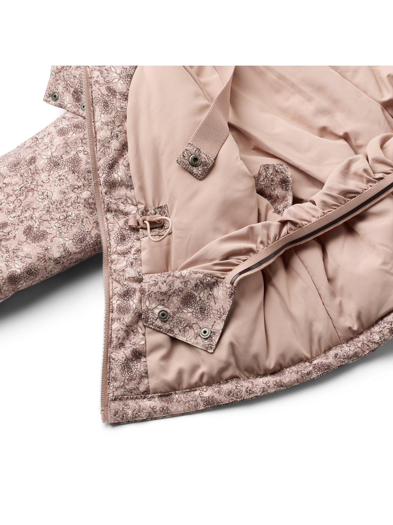 Image 7 of 7 of Wheat Girls Floral Ski Jacket - Pink
