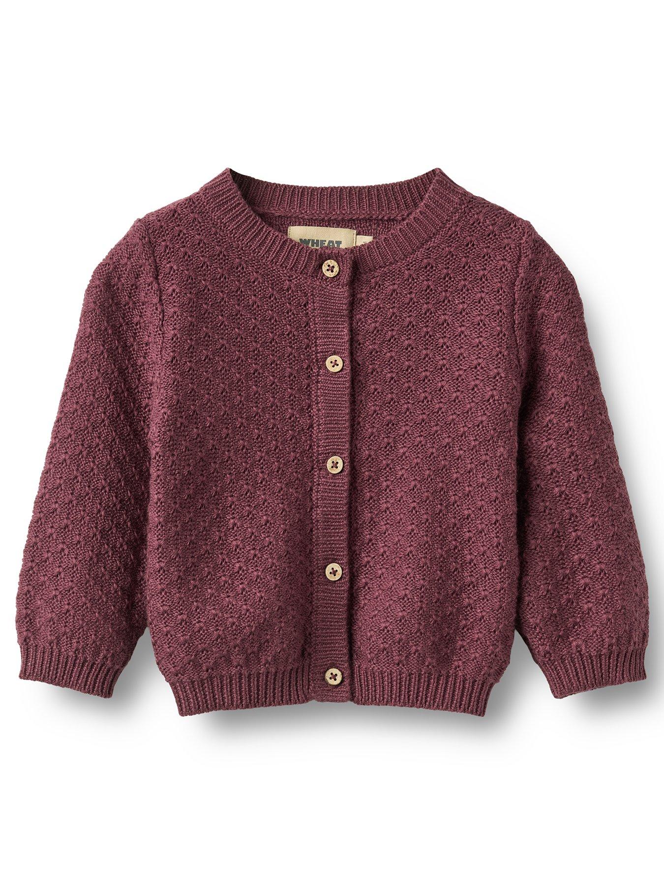 Wheat Baby Girls Magnella Cardigan - Dark Purple