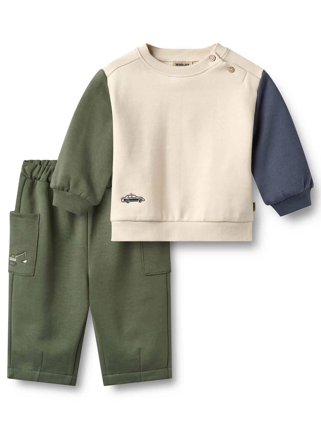 Wheat Baby Boys 2 Piece Elliot Sweat Set - Multi