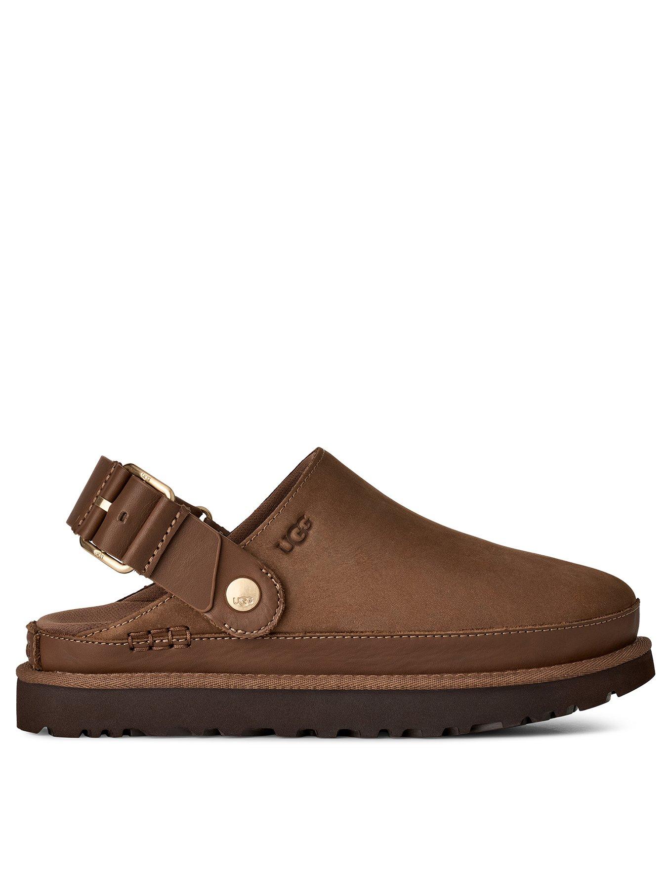 UGG Womens Goldenstar Villa Clog - Dark Chestnut