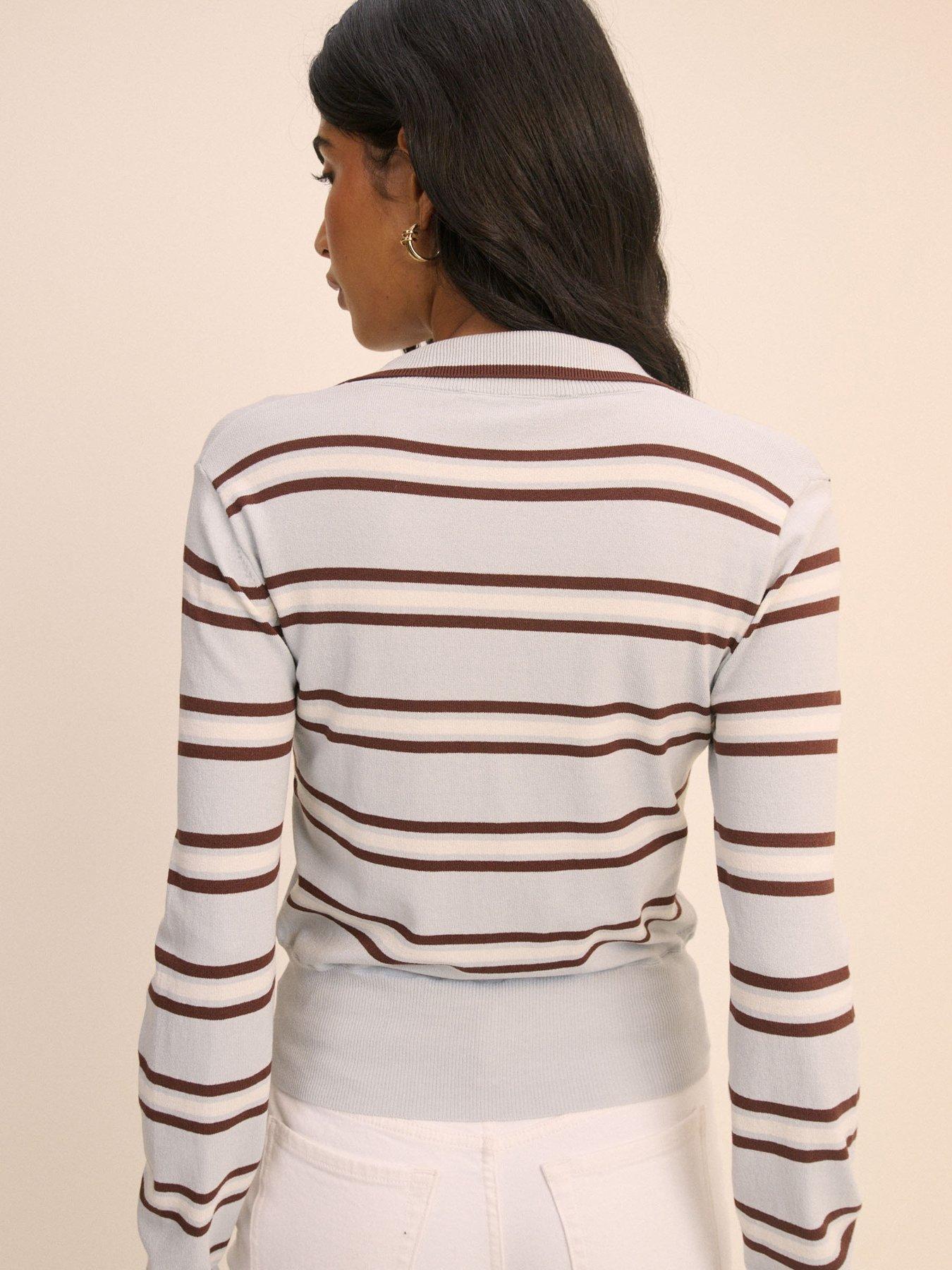 Image 2 of 5 of Nobodys Child Long Sleeve Stripe Polo - Multi