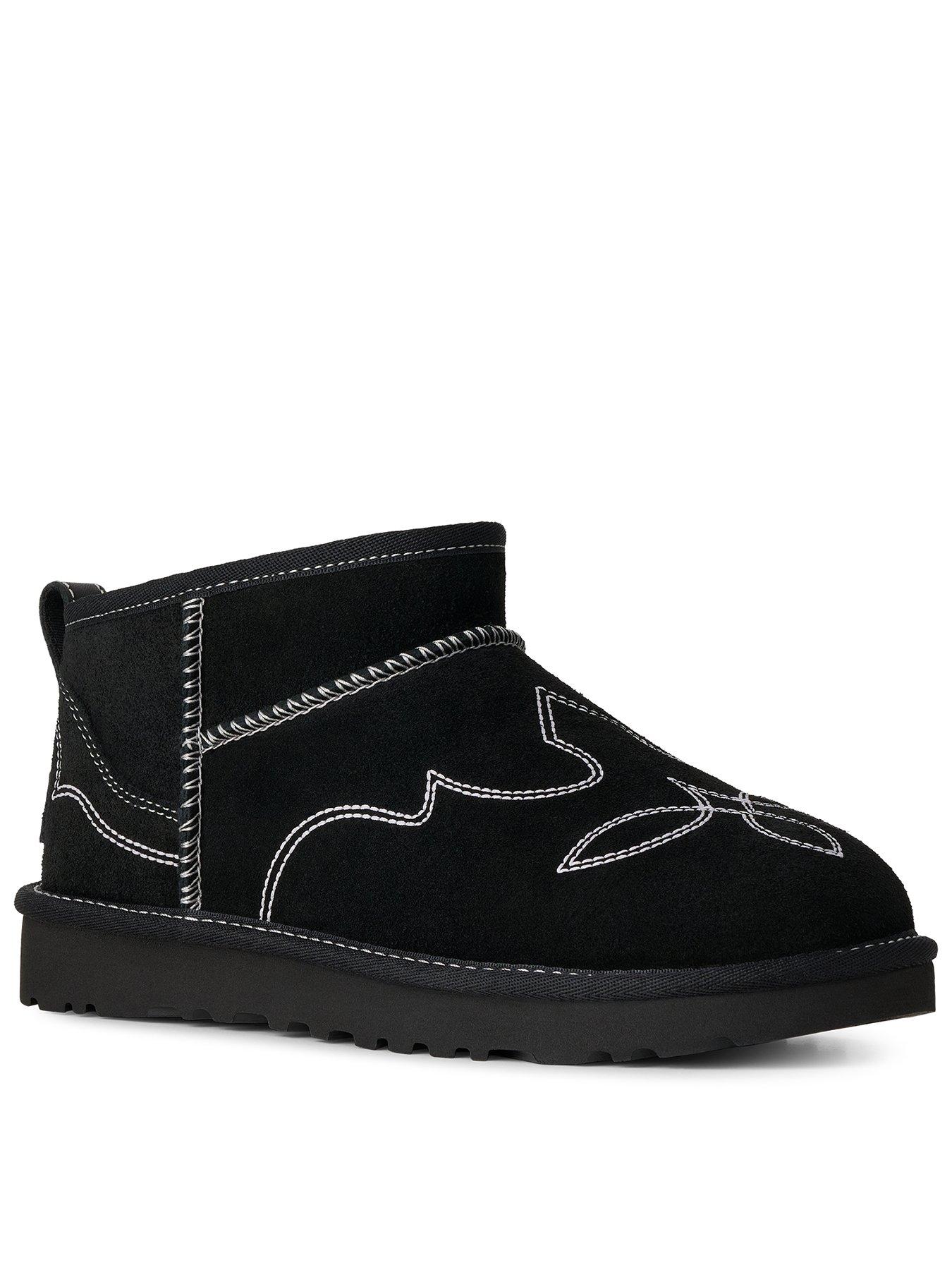 Image 1 of 6 of UGG Womens Classic Ultra Mini Western Boot - Black