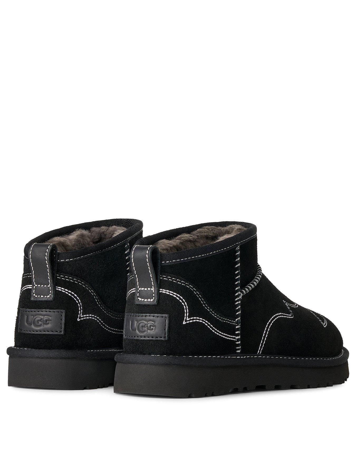 Image 2 of 6 of UGG Womens Classic Ultra Mini Western Boot - Black