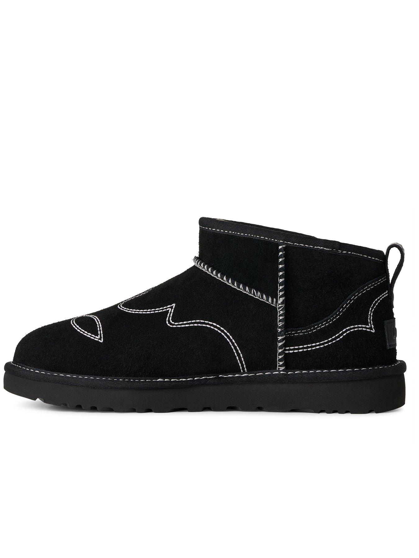 Image 5 of 6 of UGG Womens Classic Ultra Mini Western Boot - Black