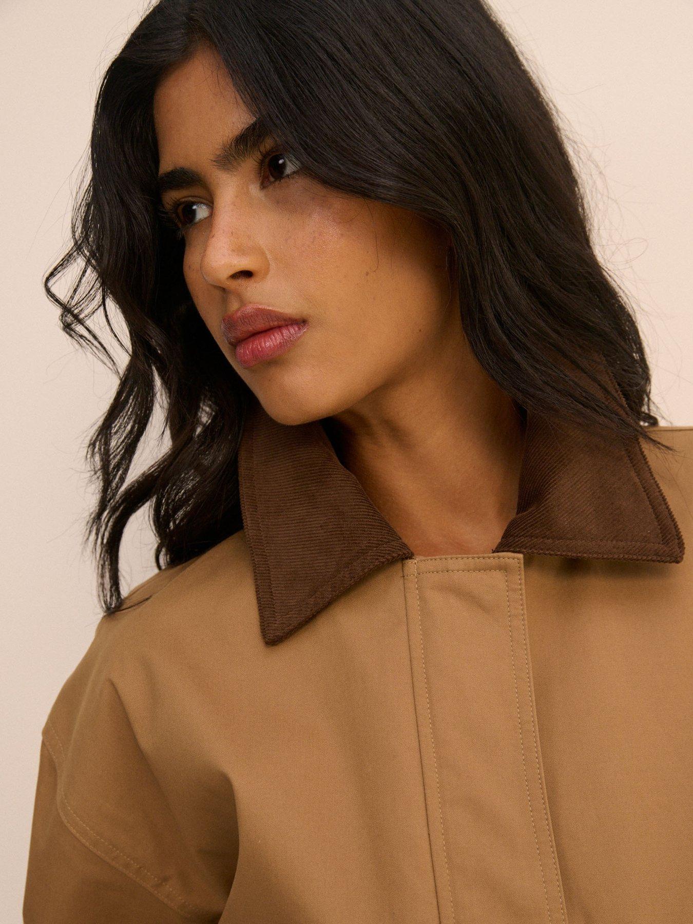 Image 5 of 5 of Nobodys Child Cropped Freddie Barn Coat - Beige