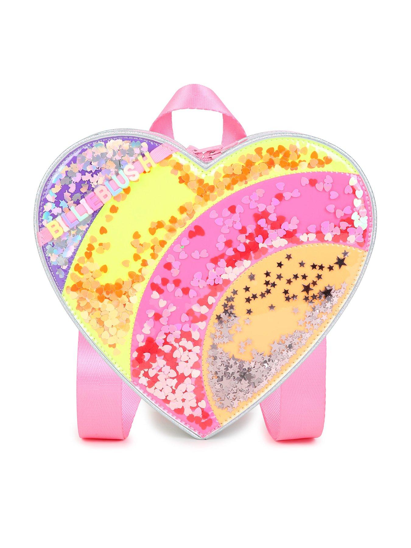 Image 1 of 5 of Billieblush Girls Small Heart Backpack - White