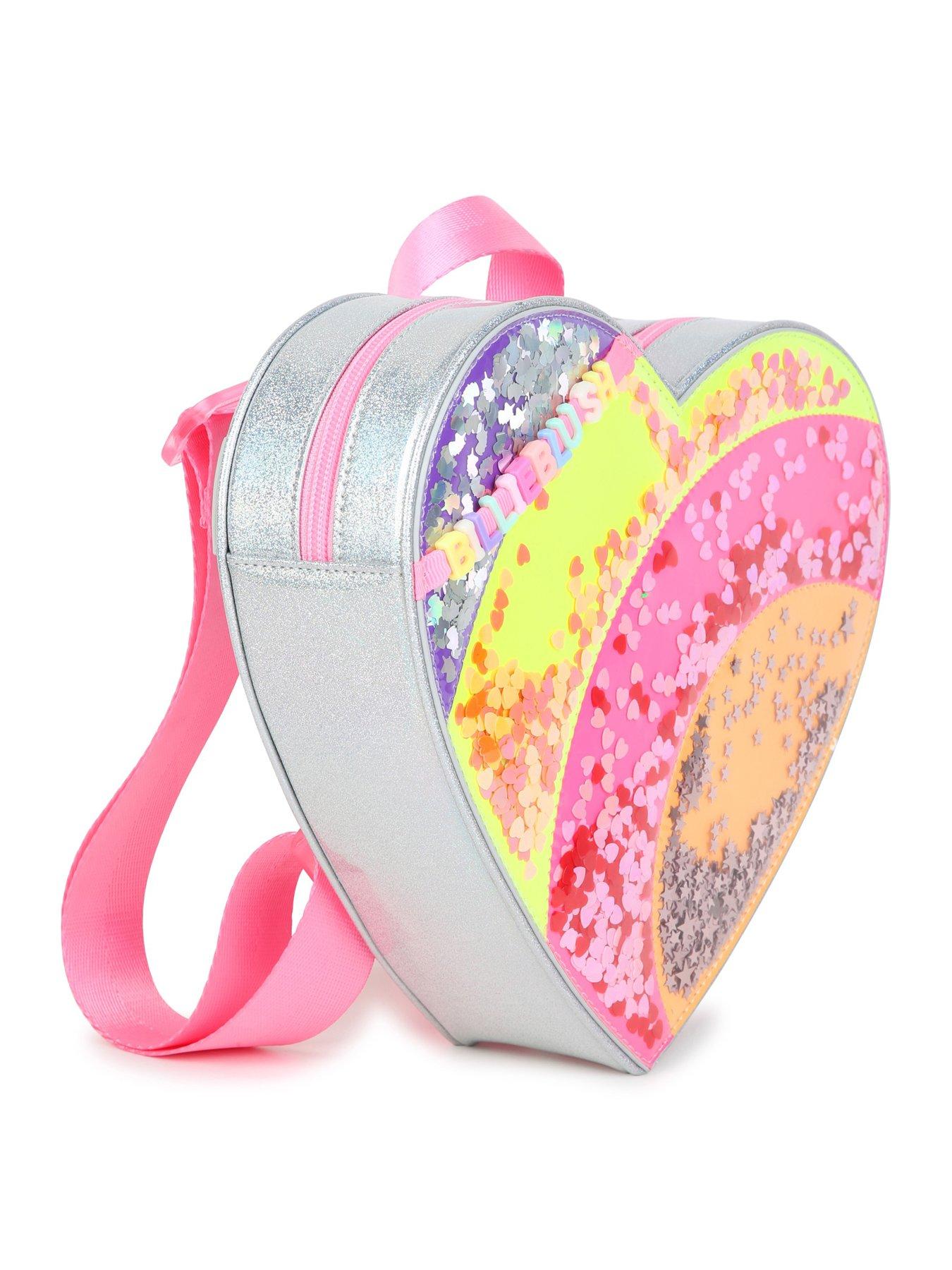 Image 2 of 5 of Billieblush Girls Small Heart Backpack - White