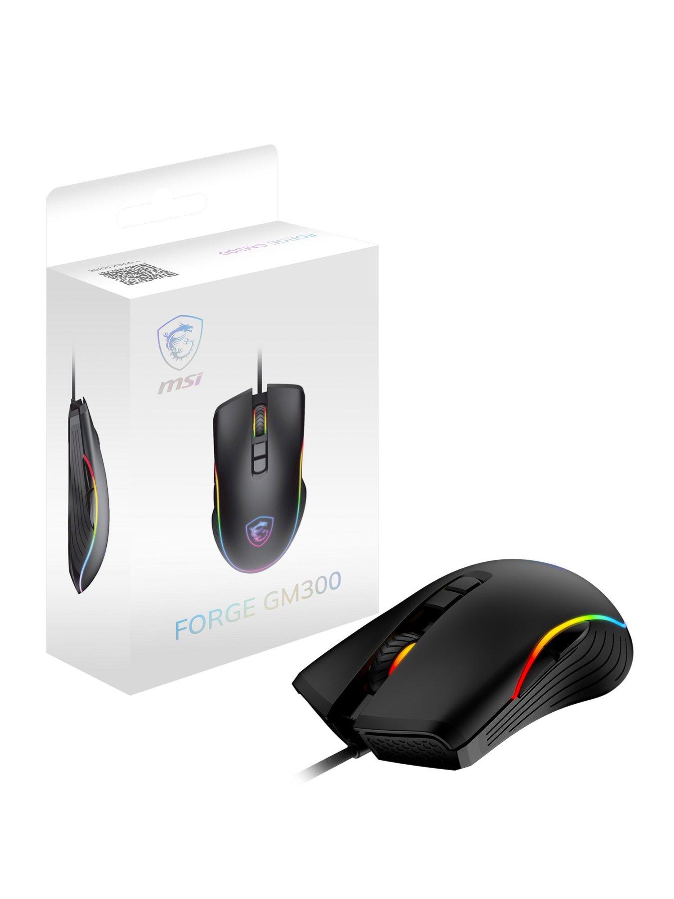 Image 1 of 7 of MSI MSI FORGE GM300 Optical RGB Gaming Mouse - Black