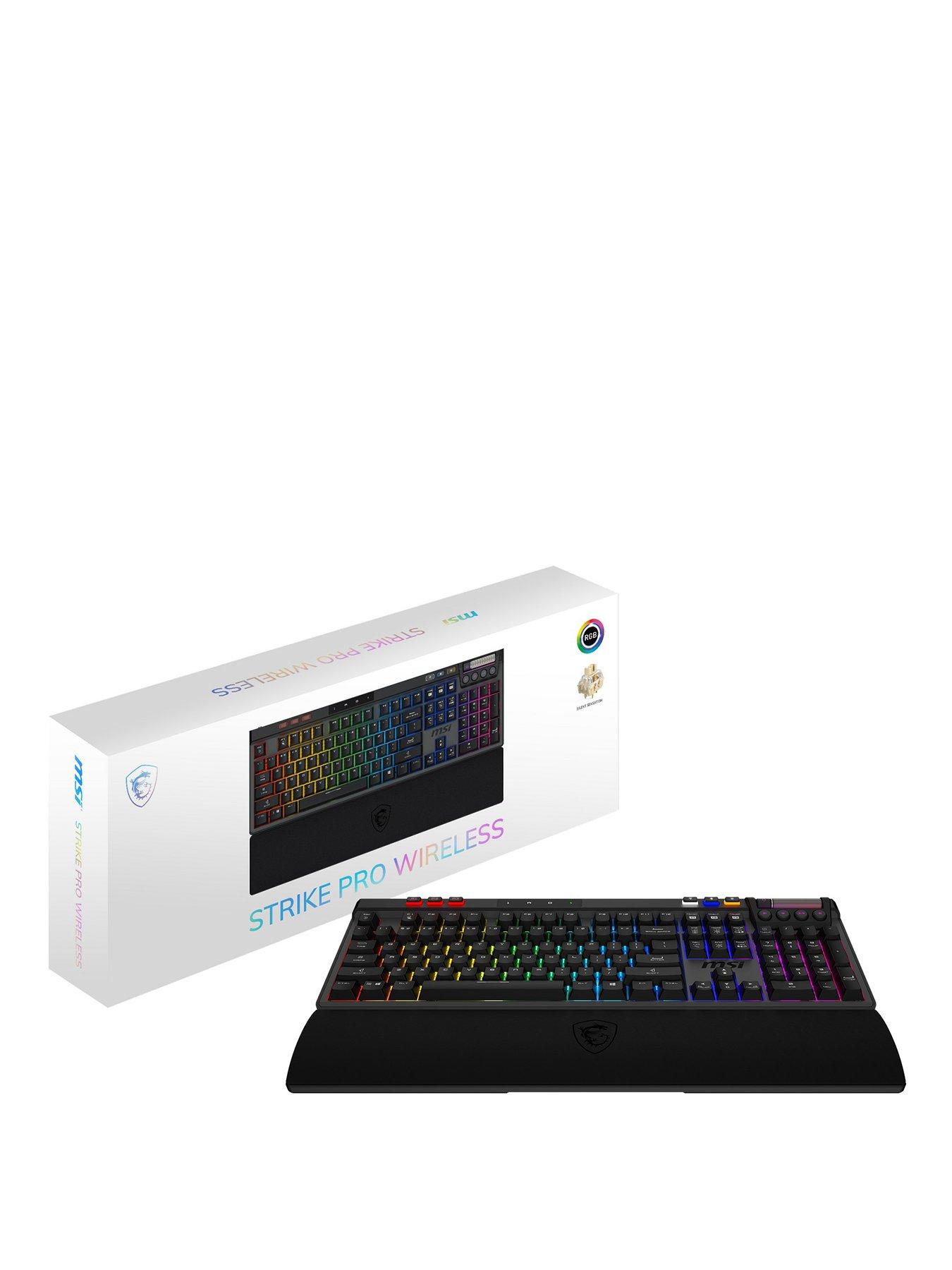 MSI Strike Pro Wireless RGB Mechanical Gaming Keyboard - Black