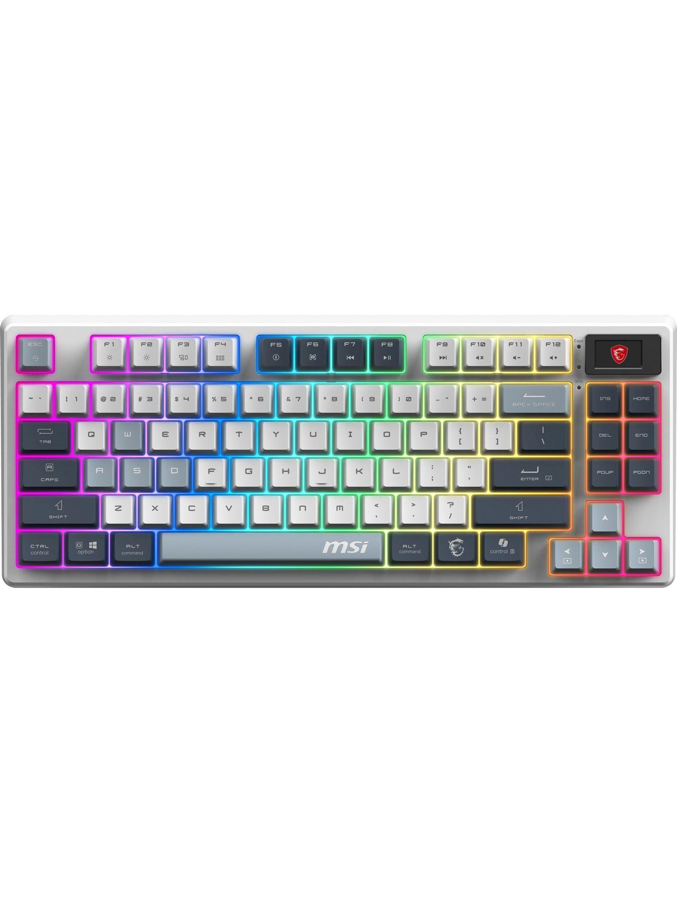 Image 2 of 7 of MSI MSI Forge GK600 TKL Wireless RGB Mechanical Gaming Keyboard - Sky