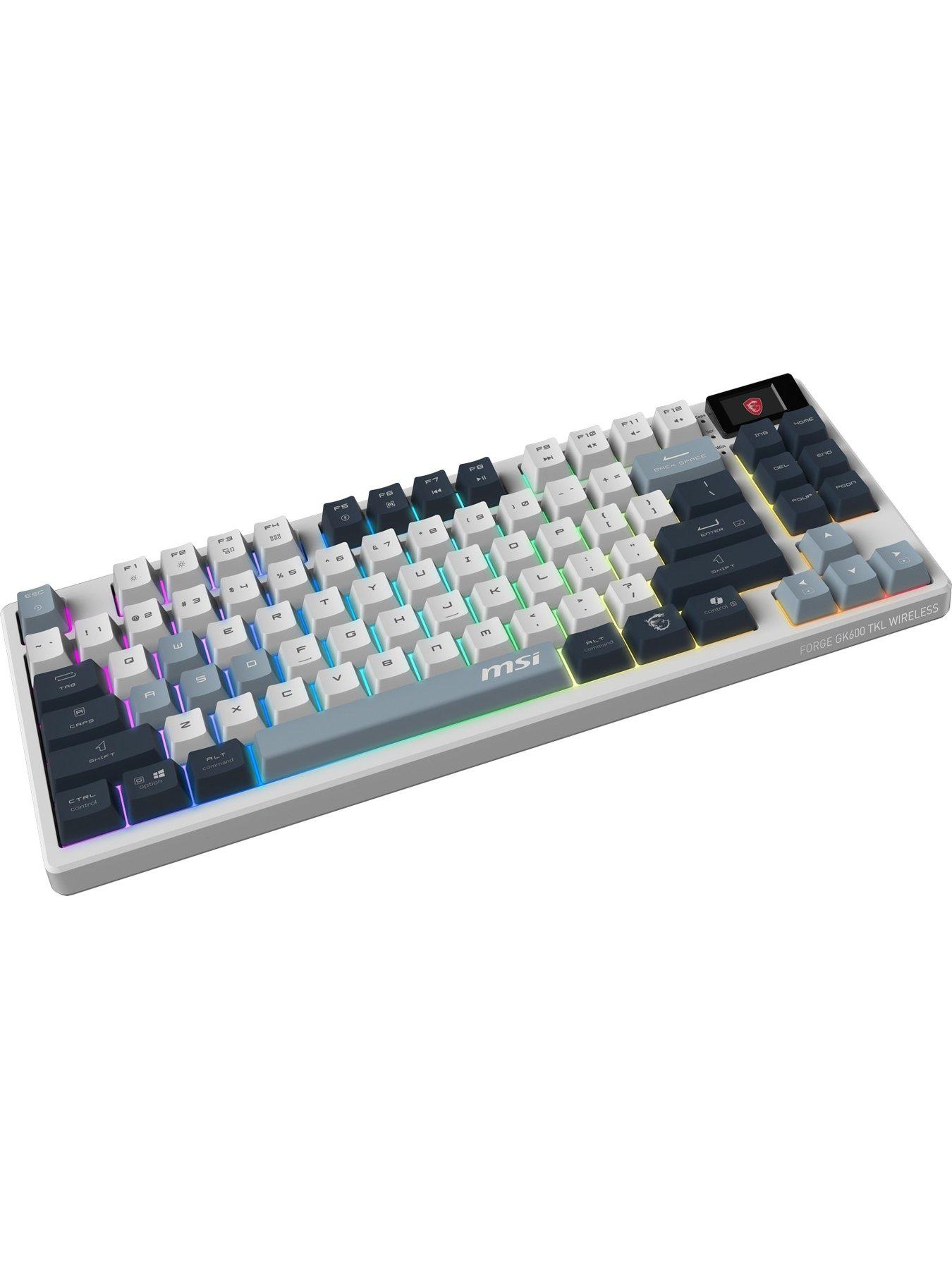 Image 4 of 7 of MSI MSI Forge GK600 TKL Wireless RGB Mechanical Gaming Keyboard - Sky