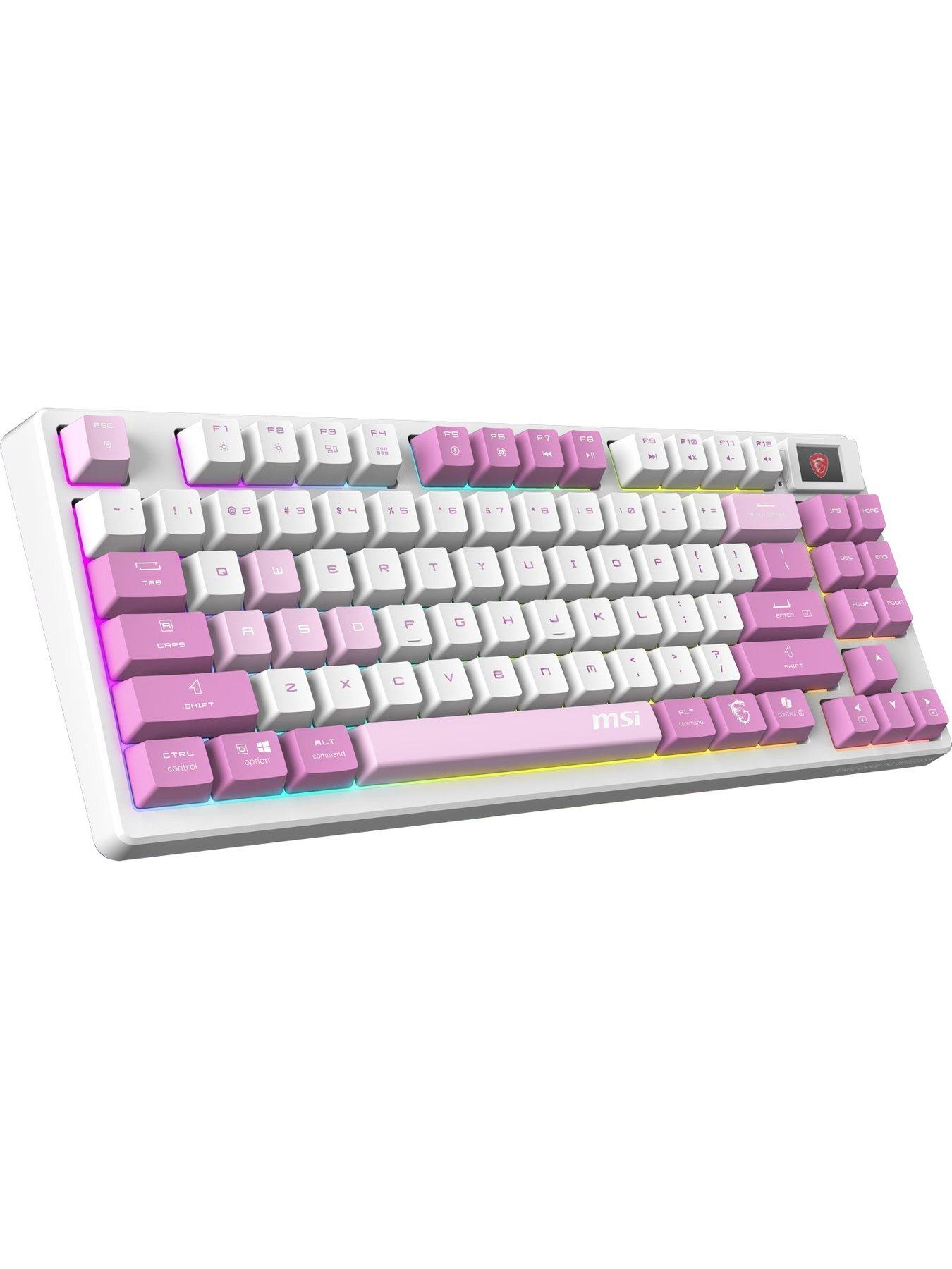 Image 4 of 7 of MSI Forge GK600 TKL Wireless RGB Mechanical Gaming Keyboard - Violet