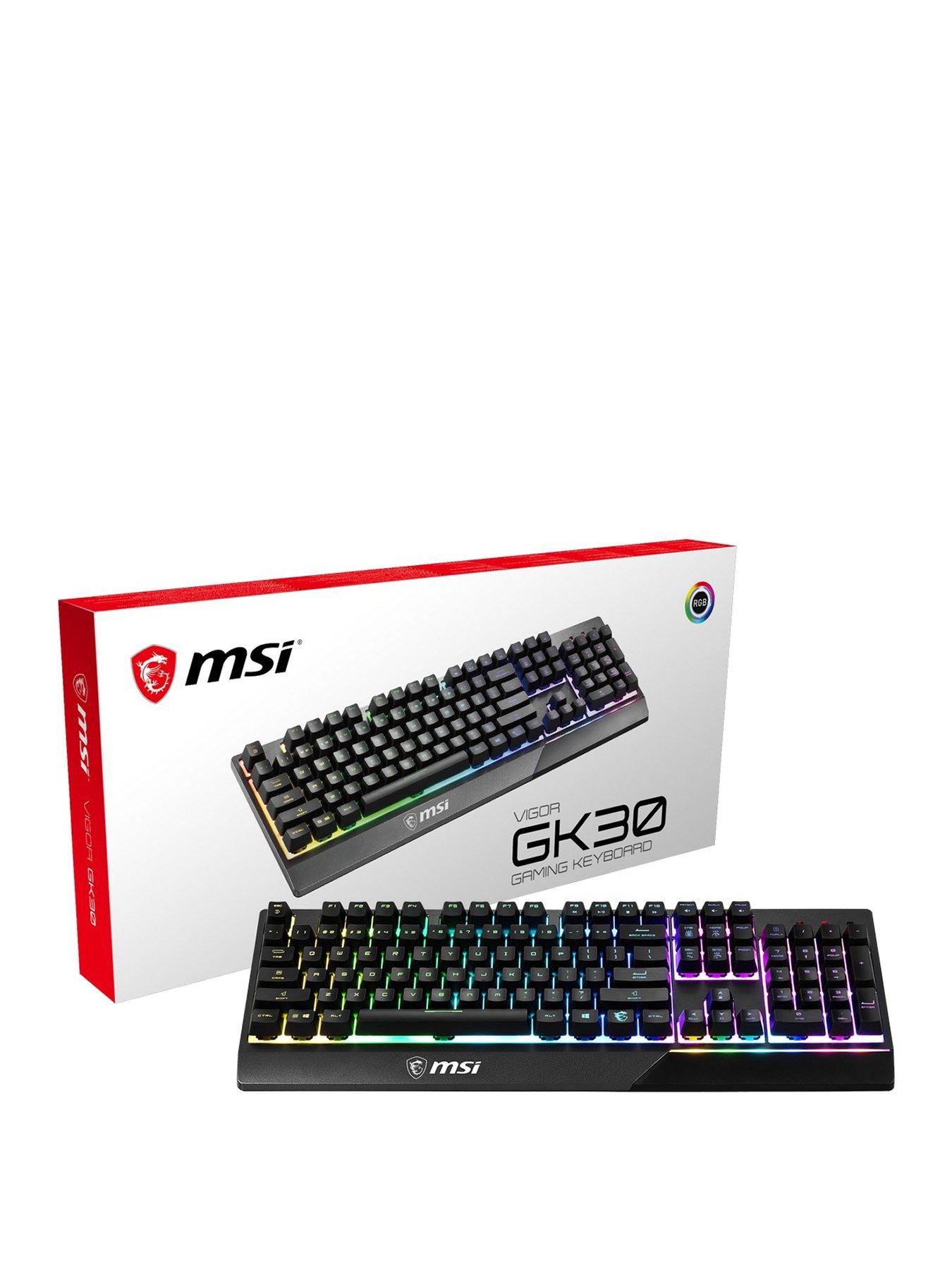 MSI VIGOR GK30 RGB Gaming Keyboard - Black