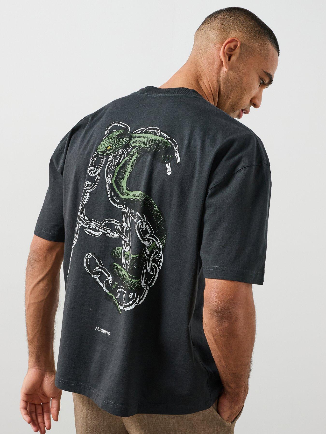AllSaints Linx Graphic T-Shirt - Black