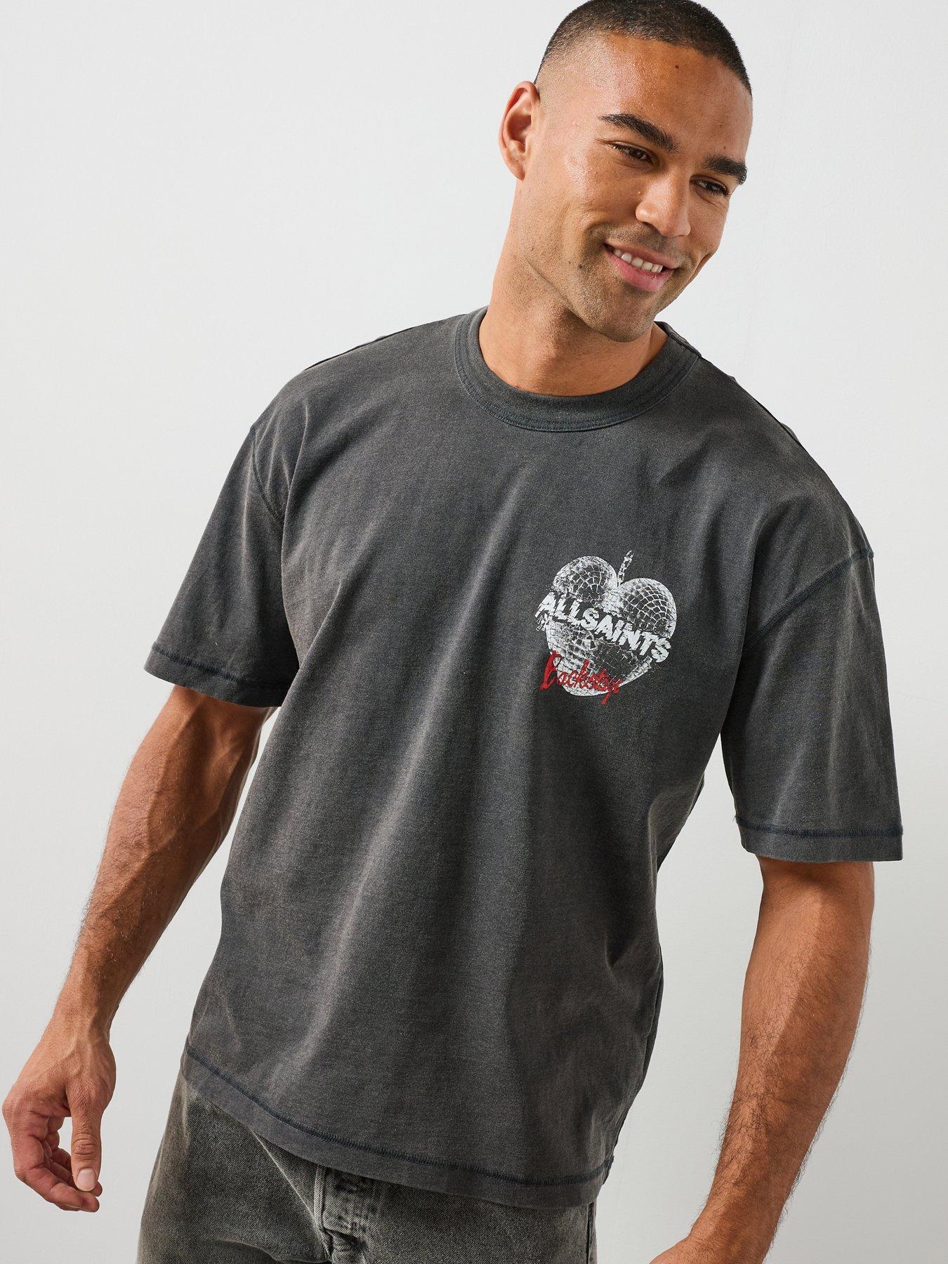 Image 5 of 6 of AllSaints Allsaints Reflect Graphic T-shirt - Black