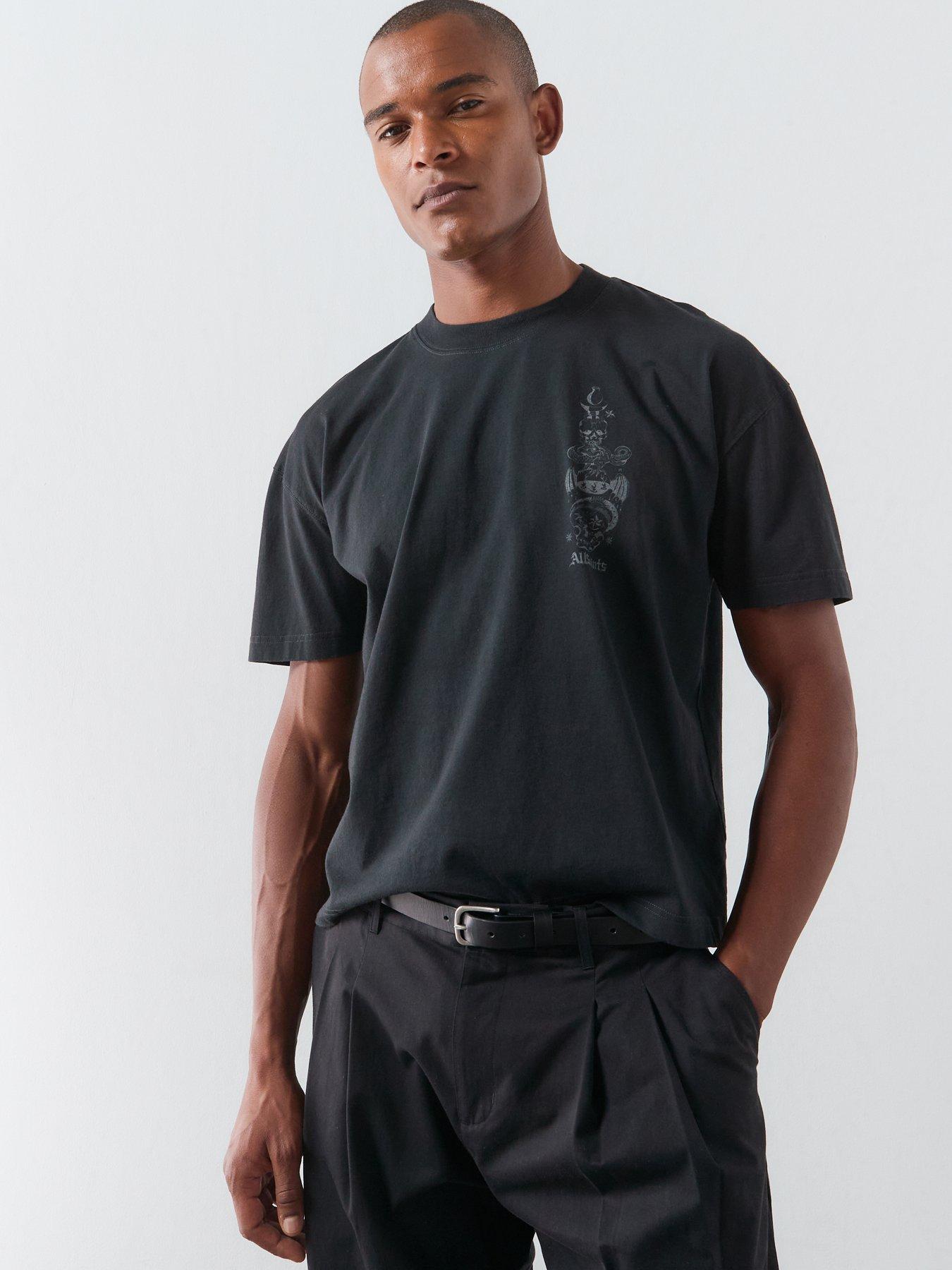 Image 2 of 6 of AllSaints Ignis Graphic T-Shirt - Black