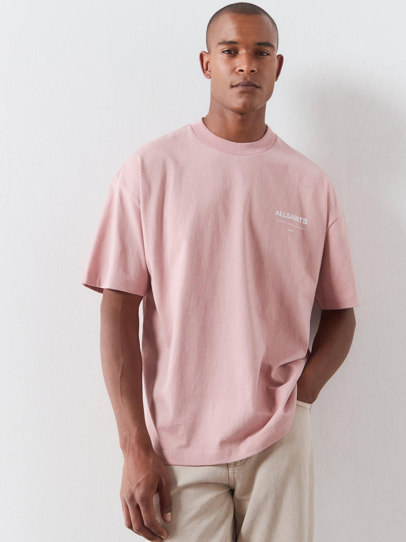 Image 3 of 6 of AllSaints Backstage Graphic T-Shirt - Pink
