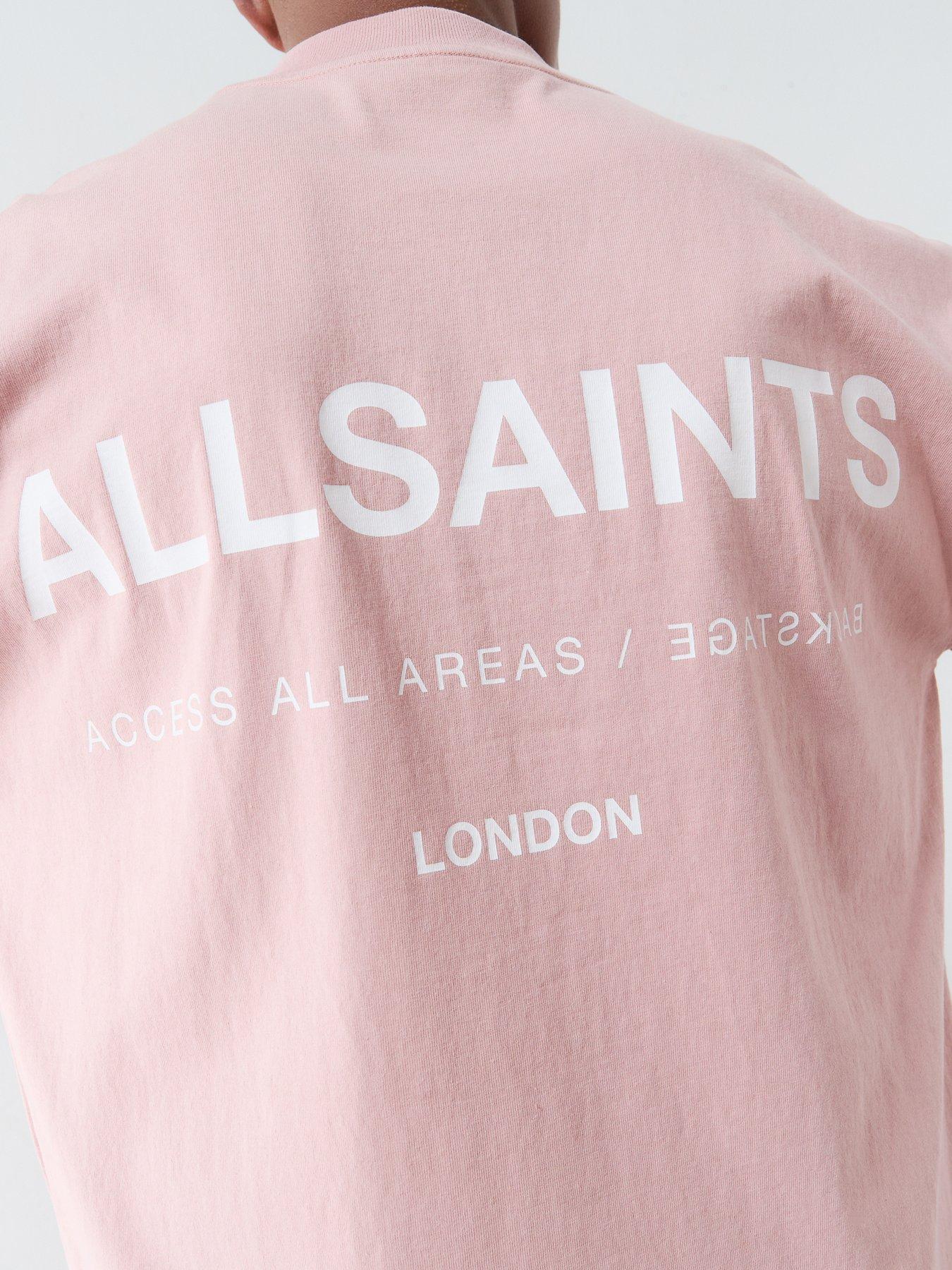 Image 5 of 6 of AllSaints Backstage Graphic T-Shirt - Pink