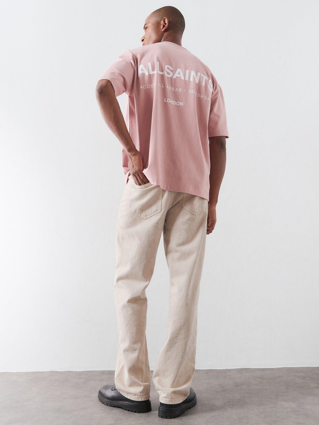 Image 6 of 6 of AllSaints Backstage Graphic T-Shirt - Pink