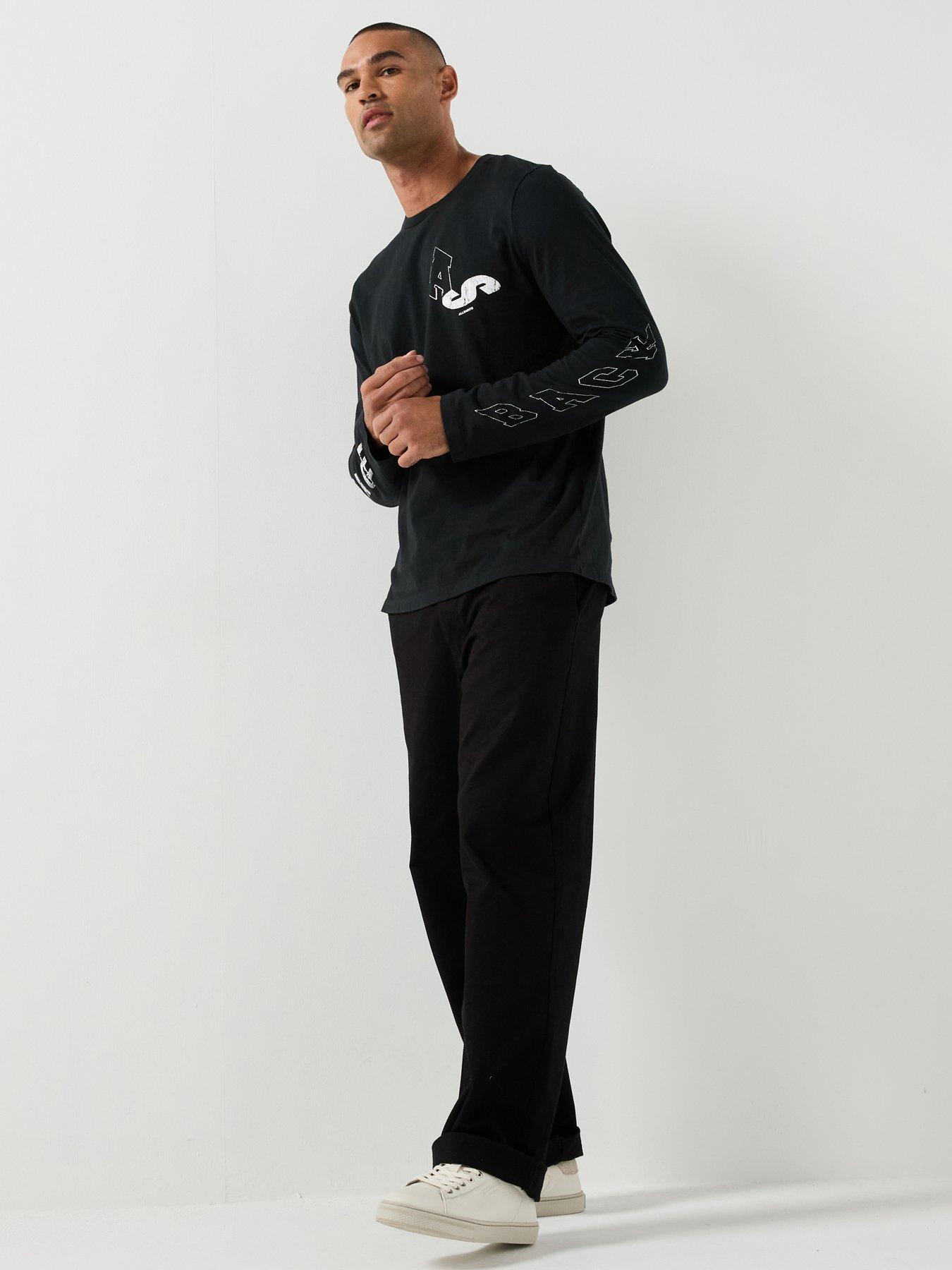 AllSaints Allsaints Upstaged Long Sleeve T-shirt - Black