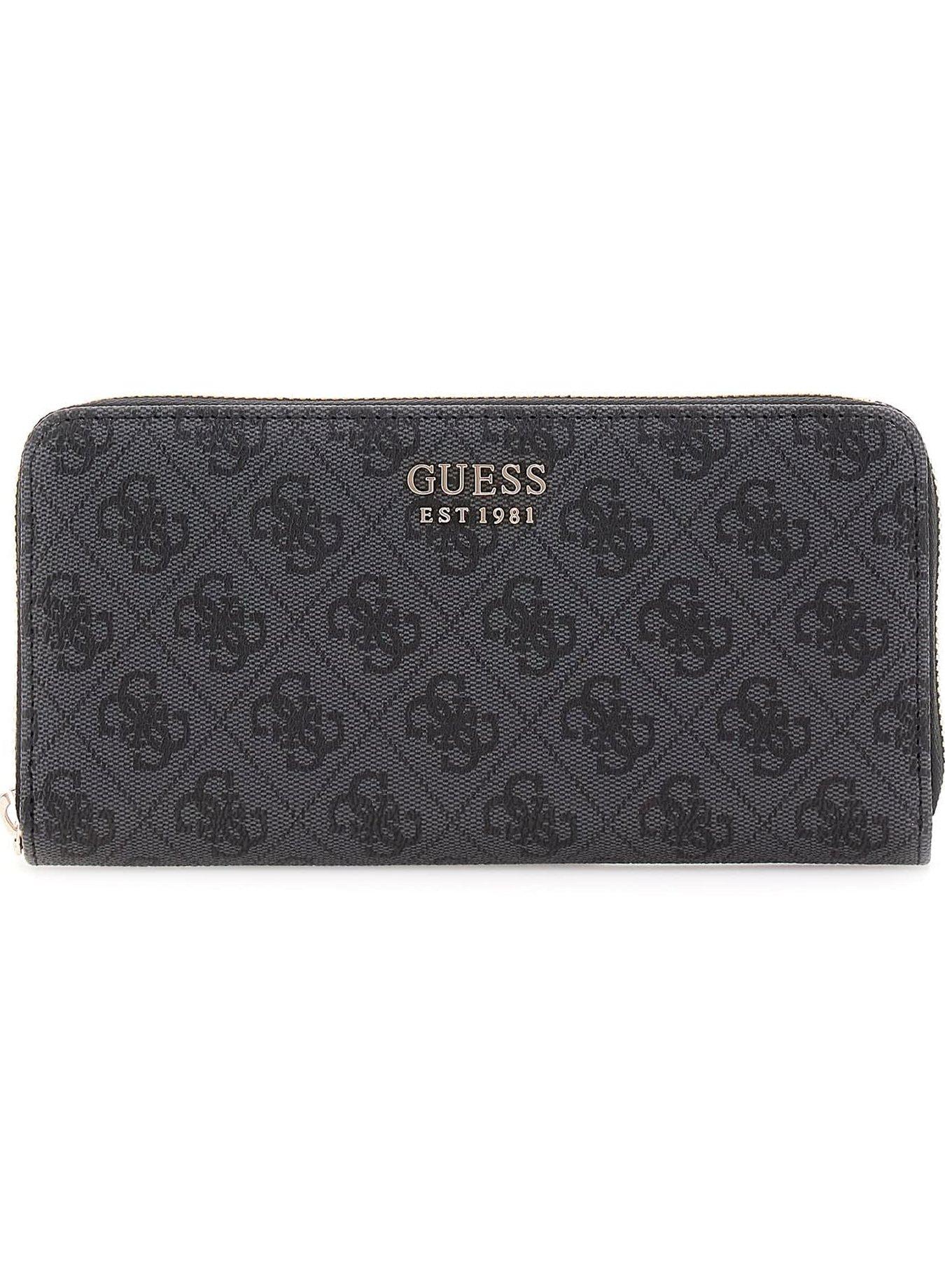 Image 1 of 4 of Guess Brenton Large Zip Around Wallet - Grey