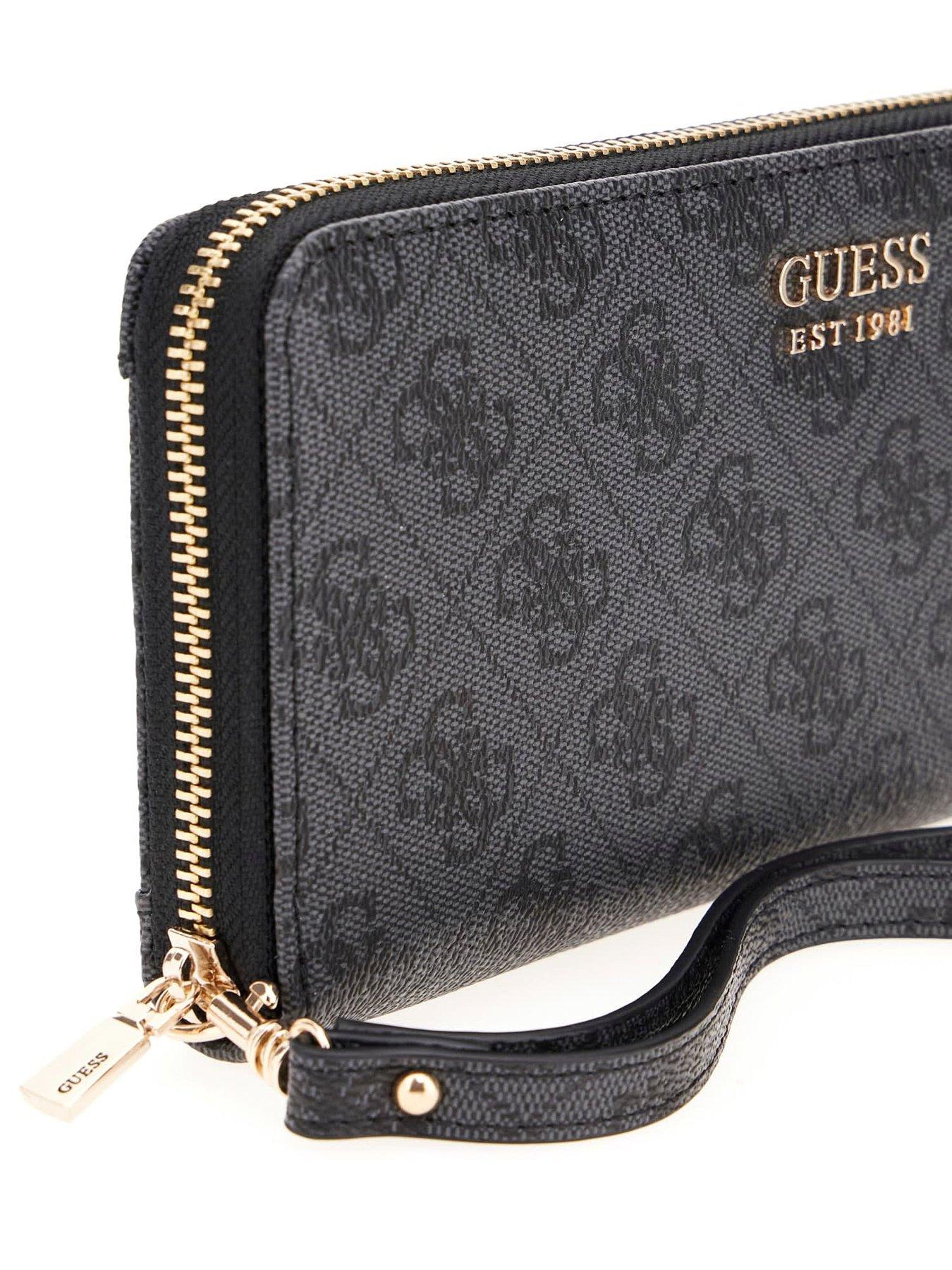 Image 4 of 4 of Guess Brenton Large Zip Around Wallet - Grey