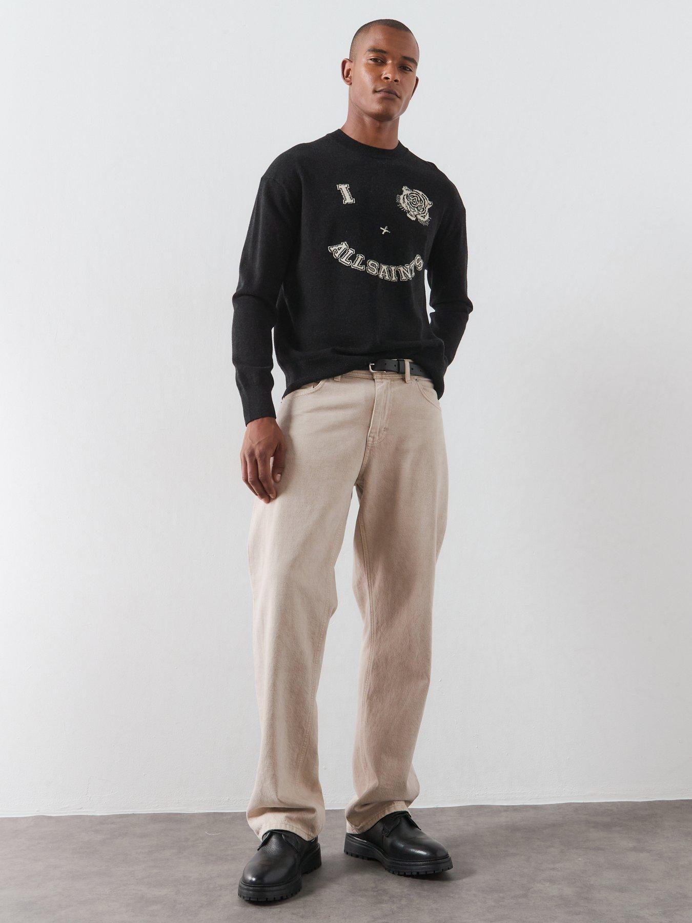 Image 3 of 6 of AllSaints Allsaints Grinner Knitted Jumper - Black