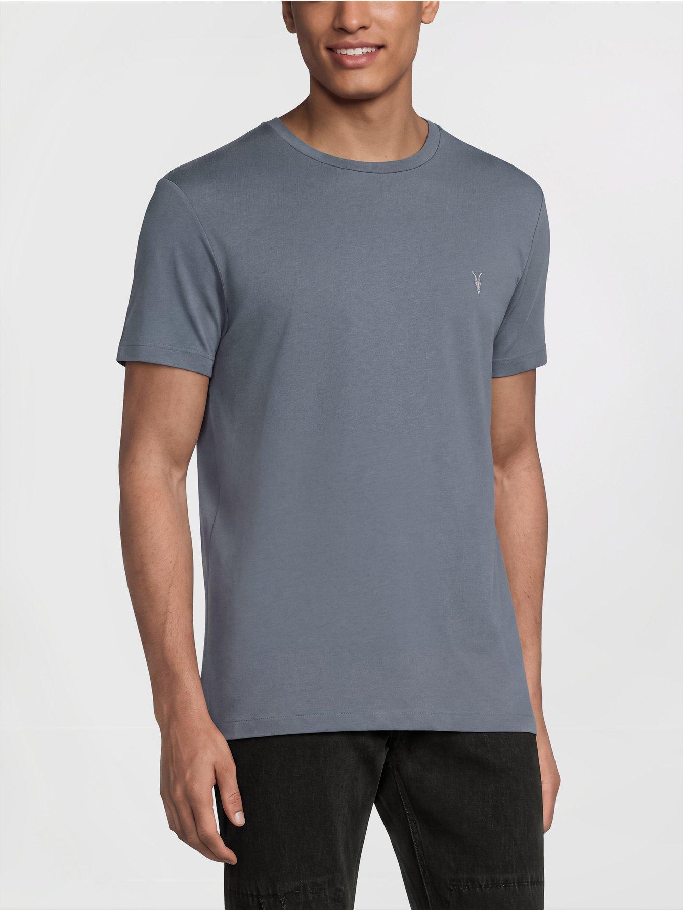 Image 2 of 5 of AllSaints 3 Pack Embroidered Ramskull T-Shirt - Multi
