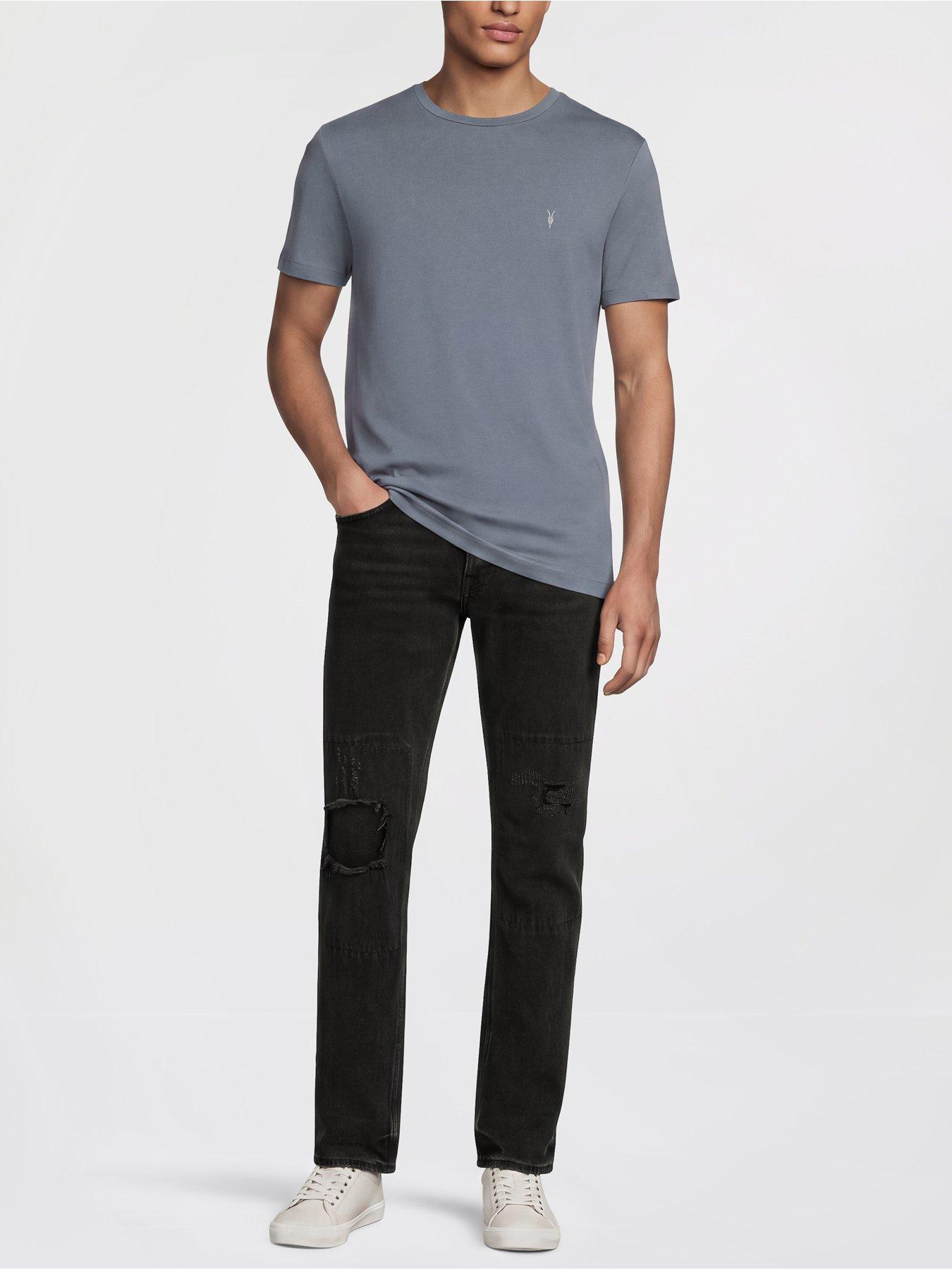 Image 4 of 5 of AllSaints 3 Pack Embroidered Ramskull T-Shirt - Multi