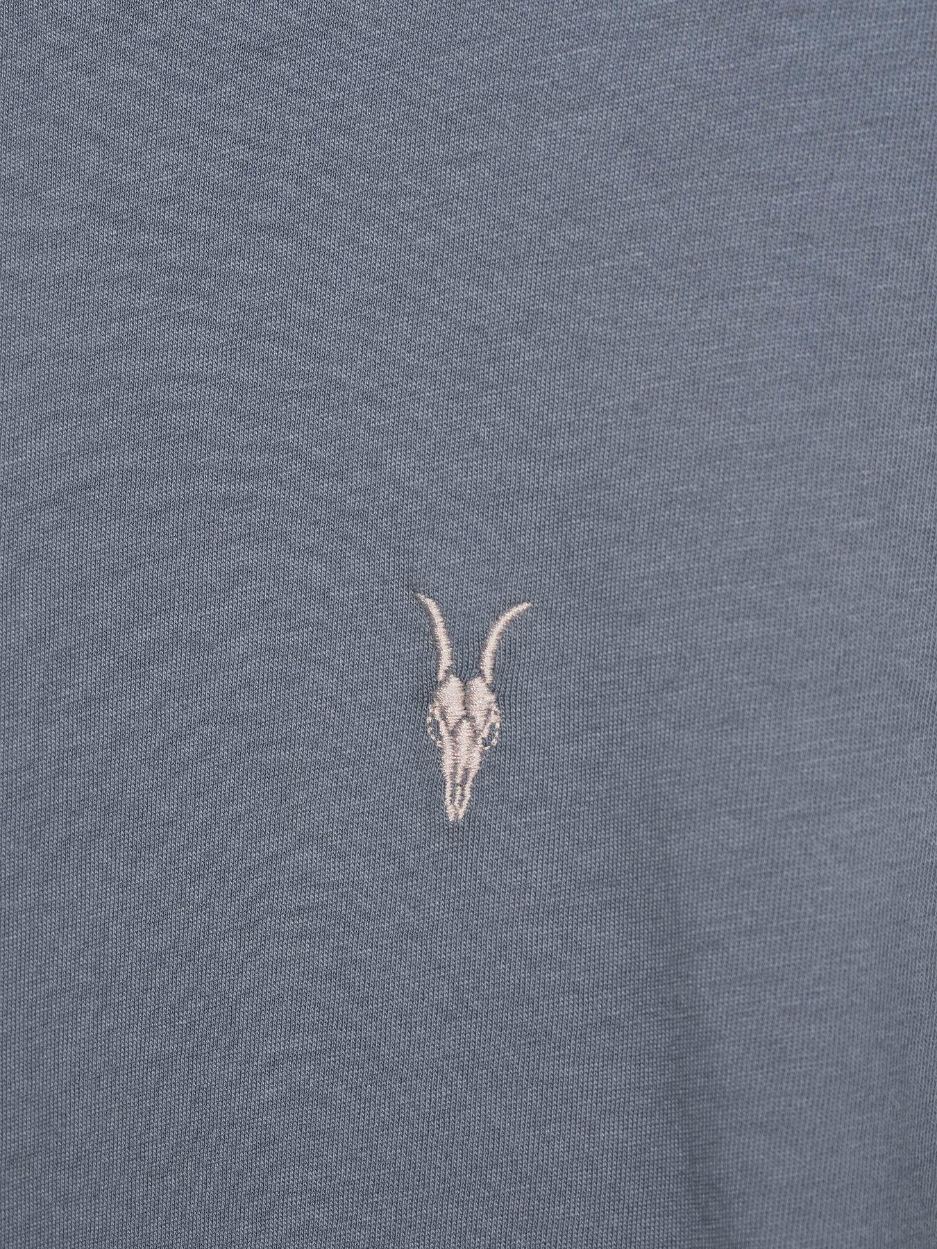 Image 5 of 5 of AllSaints 3 Pack Embroidered Ramskull T-Shirt - Multi
