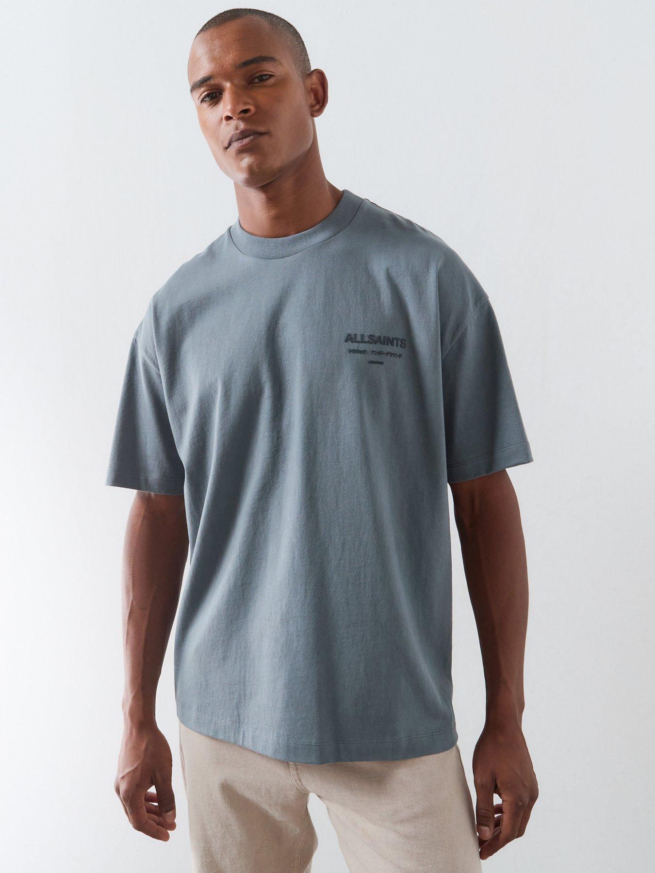 Image 1 of 5 of AllSaints Xander T-Shirt - Blue