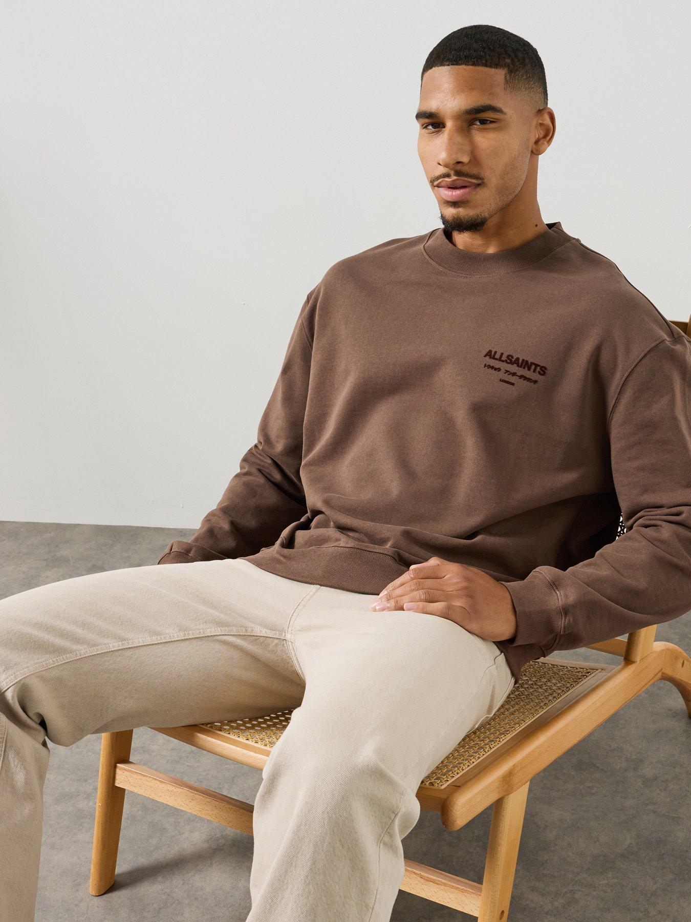 AllSaints Allsaints Xander Crew Sweatshirt - Brown