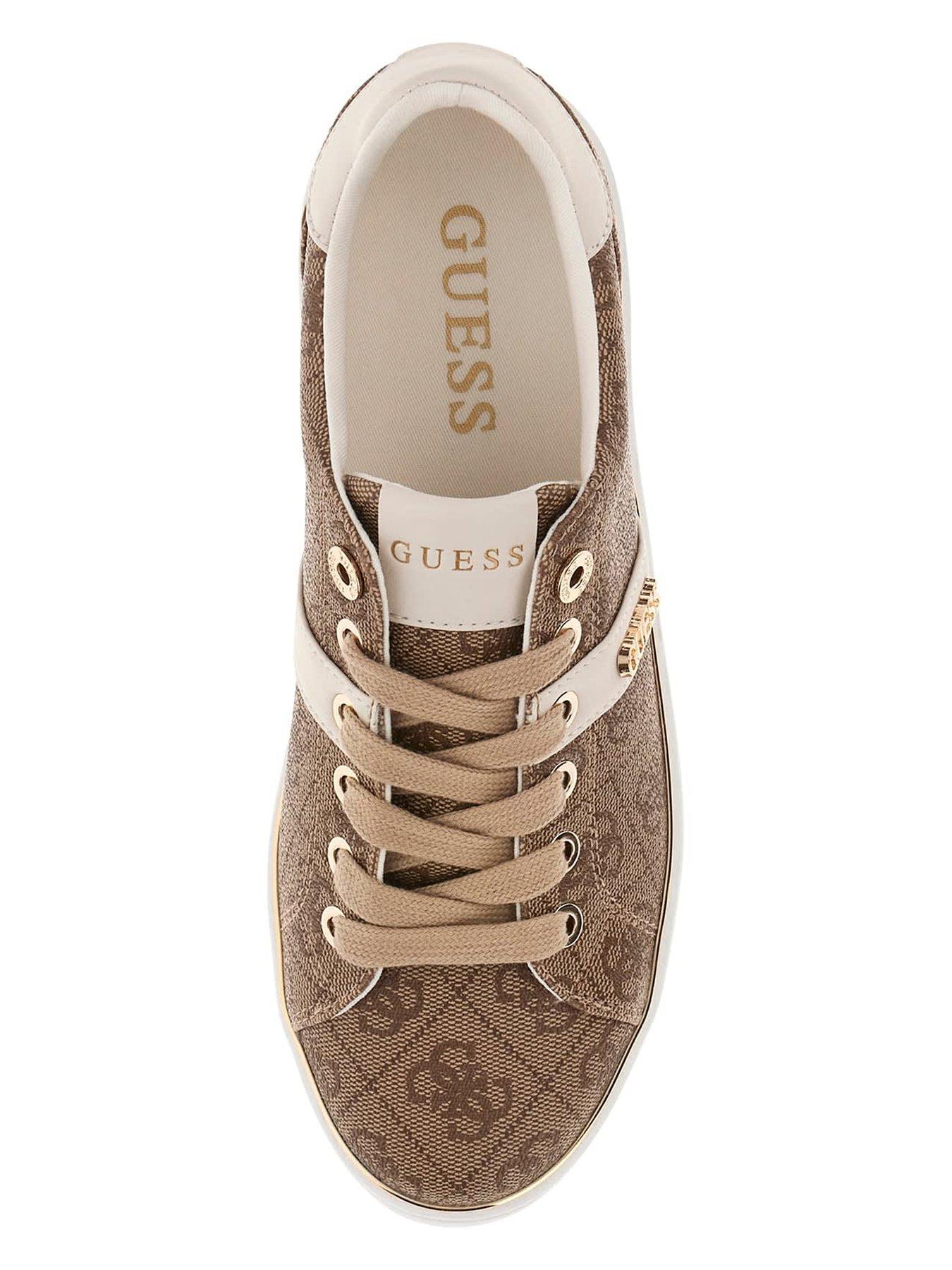 Image 4 of 6 of Guess Britz 4G Logo Sneaker - Beige