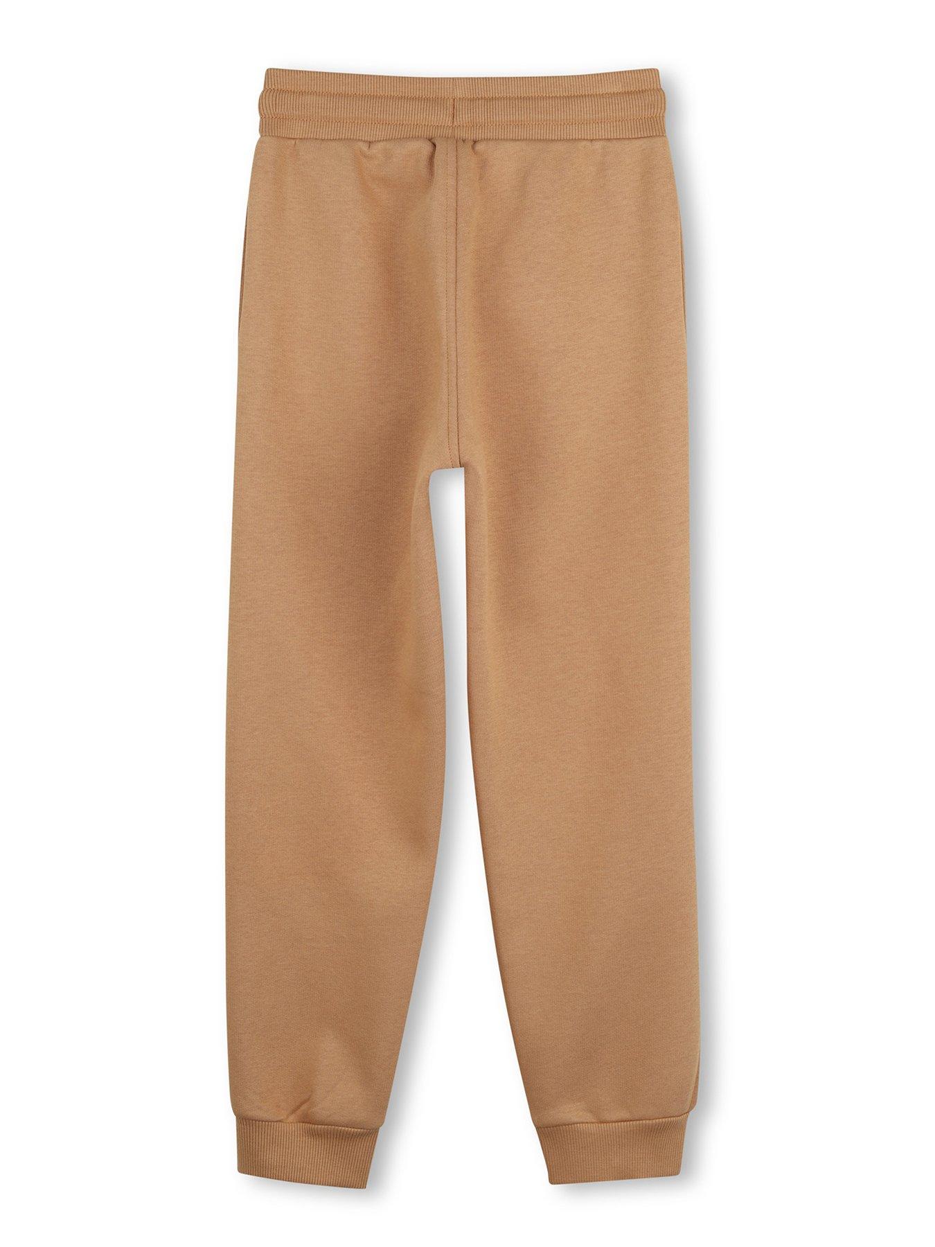 Image 2 of 3 of Timberland Boys Logo Drawcord Joggers - Beige