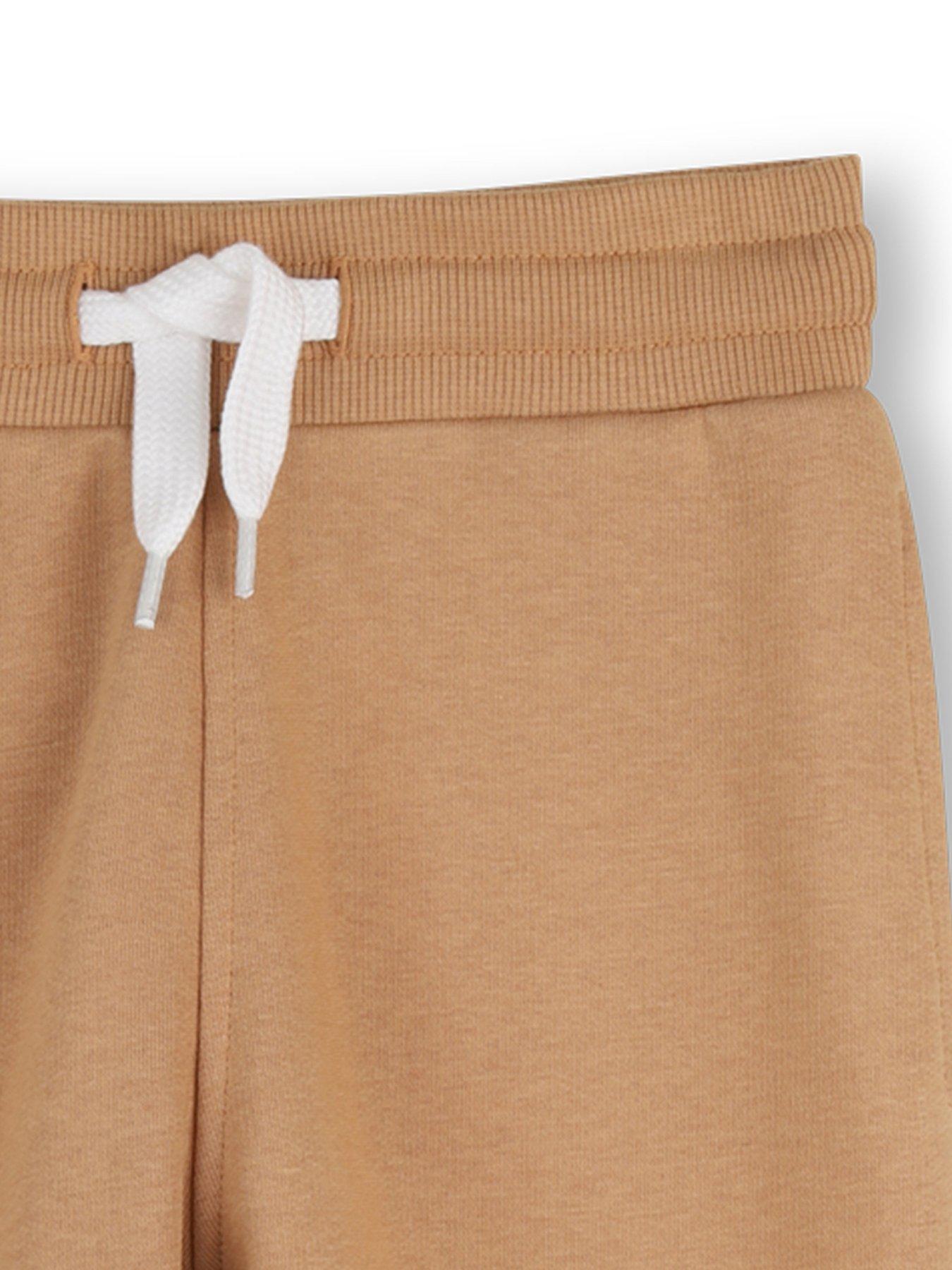 Image 3 of 3 of Timberland Boys Logo Drawcord Joggers - Beige