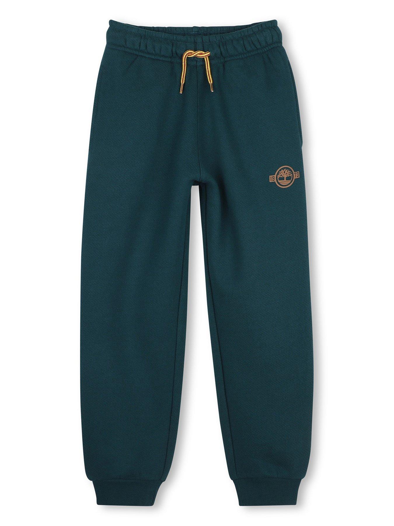 Image 1 of 3 of Timberland Boys Logo Elasticated Waist Joggers - Green