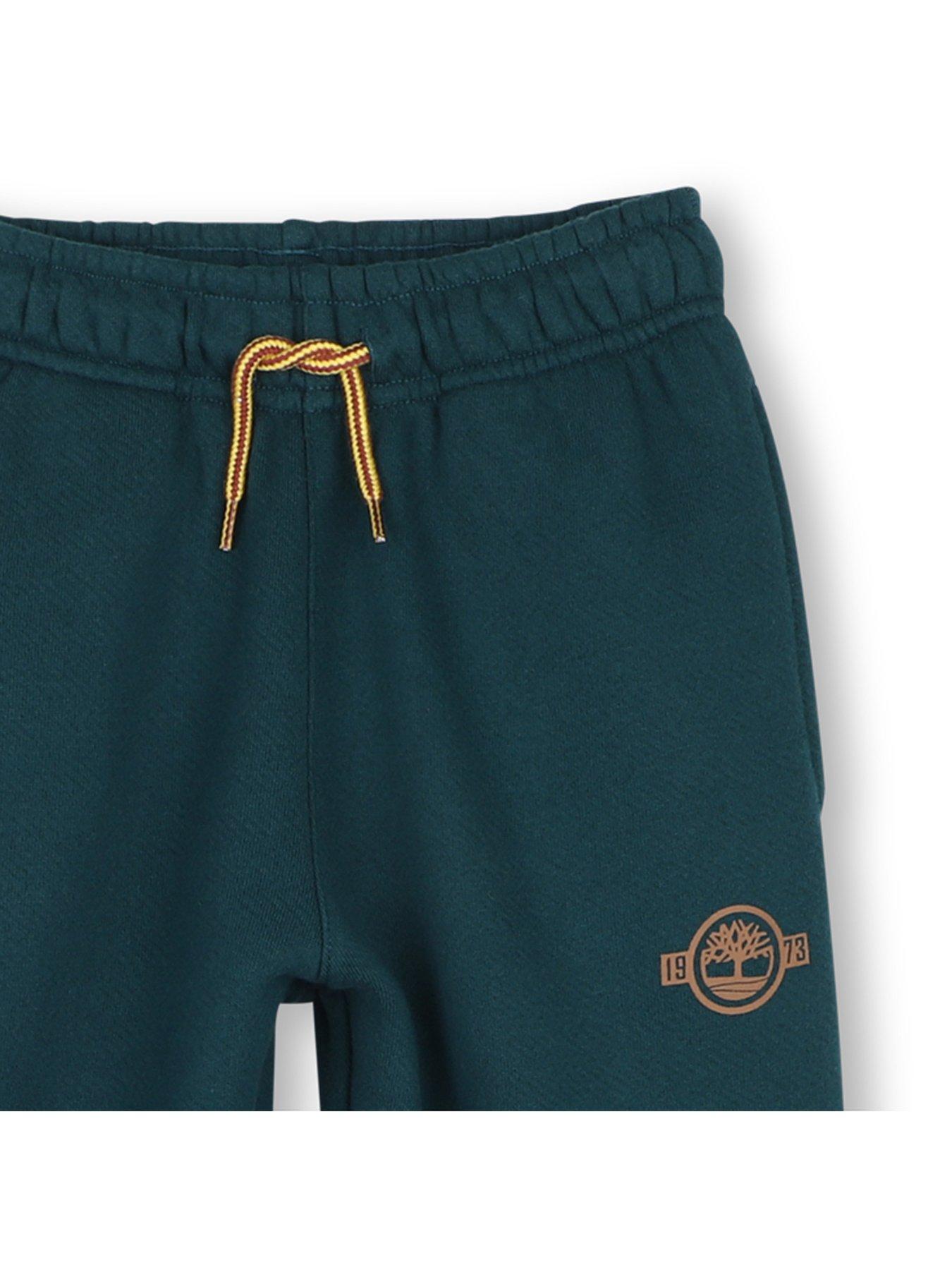 Image 3 of 3 of Timberland Boys Logo Elasticated Waist Joggers - Green