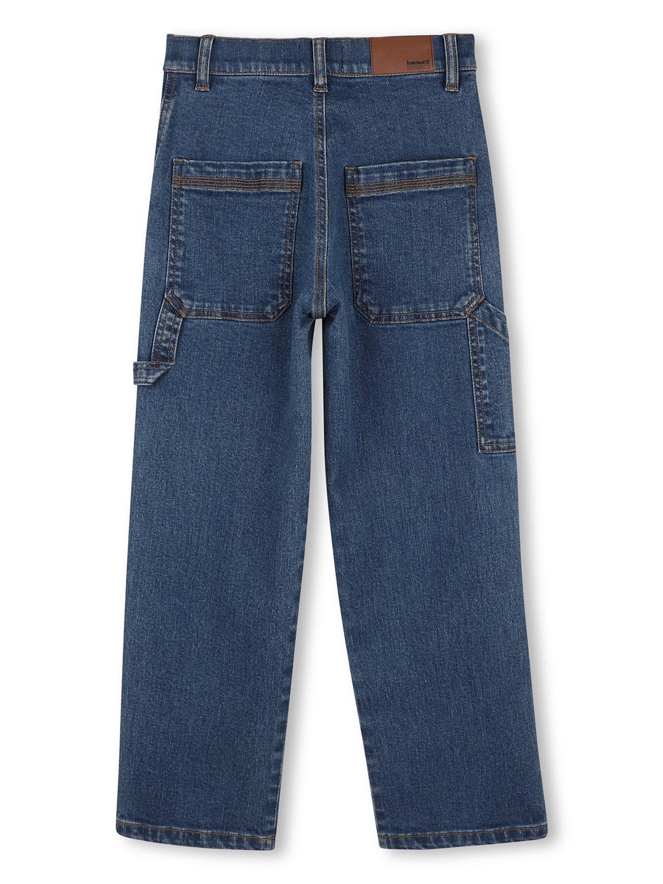 Image 2 of 3 of Timberland Boys Carpenter Stretch Jeans - Blue