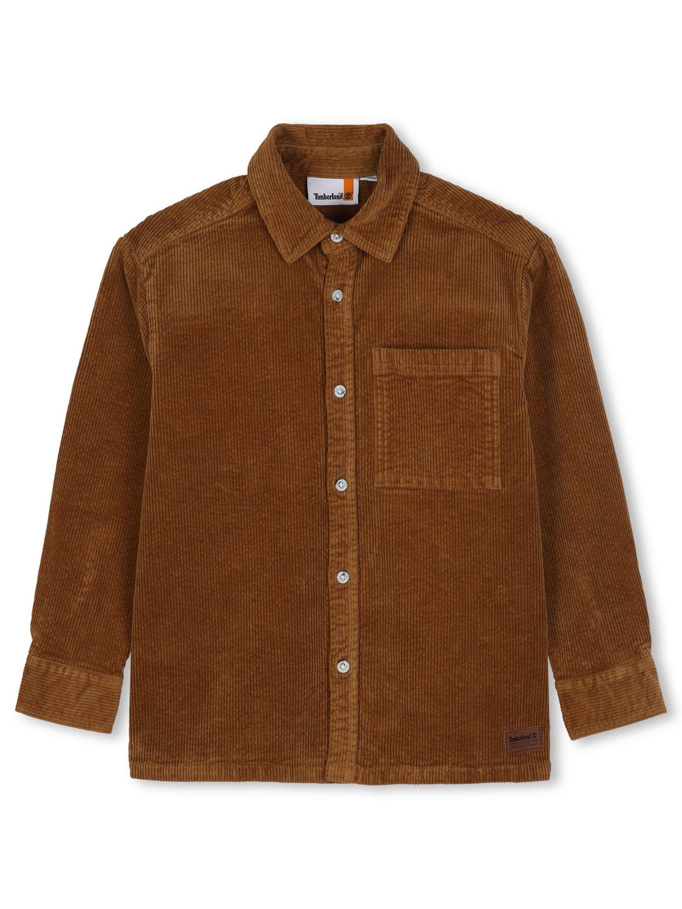 Image 1 of 3 of Timberland Timberland Boys Corduroy Overshirt - Brown