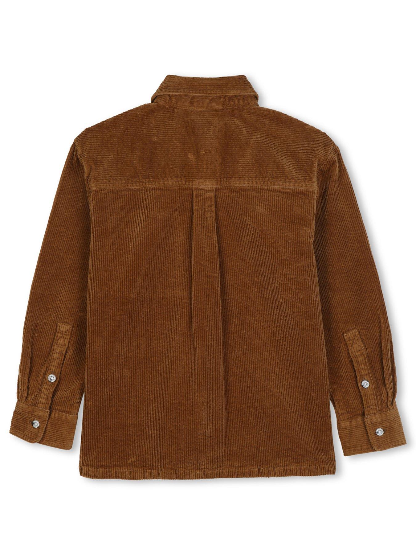 Image 2 of 3 of Timberland Timberland Boys Corduroy Overshirt - Brown