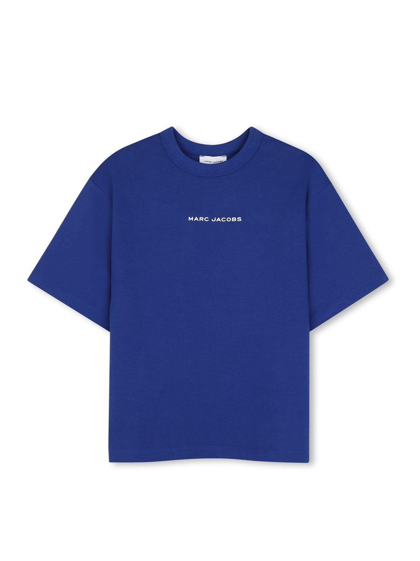 Image 4 of 6 of MARC JACOBS Boys Popcorn Back Print Crew Neck T-Shirt - Blue