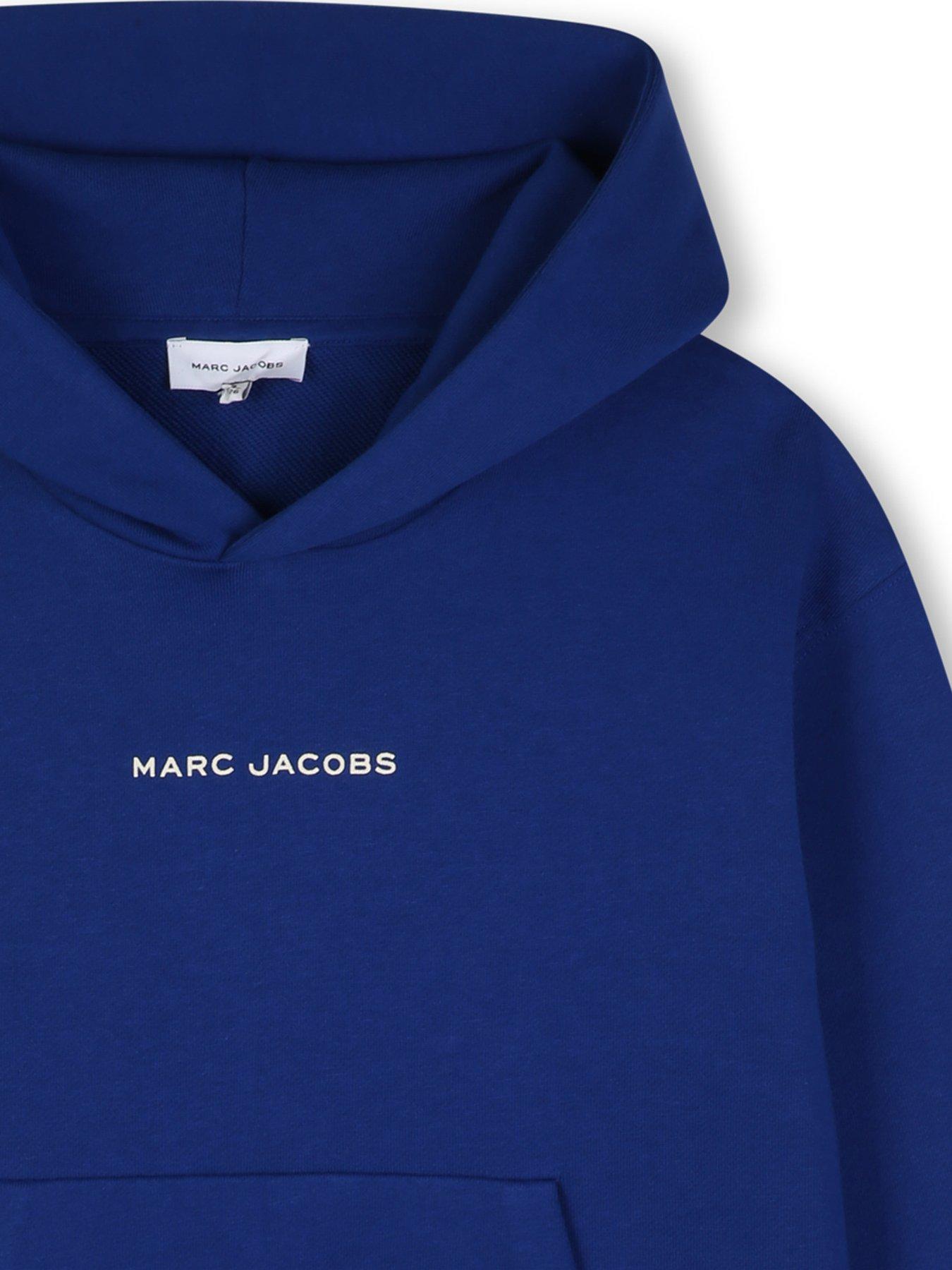 Image 3 of 3 of MARC JACOBS MARC JACOBS Boys Popcorn Back Print Logo Hoodie - Blue