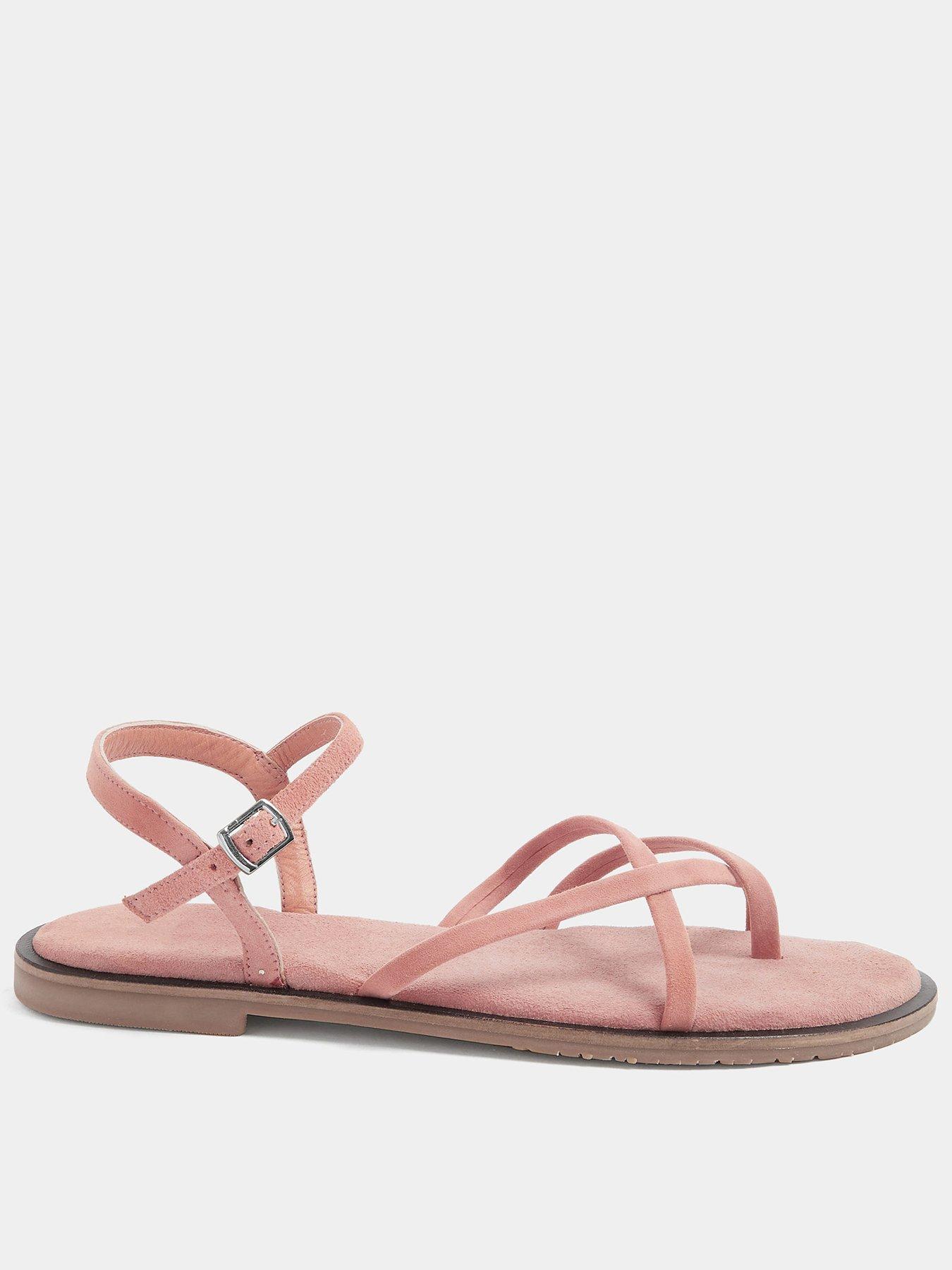 Long Tall Sally Skinny Strap Loop Sandal - Pink