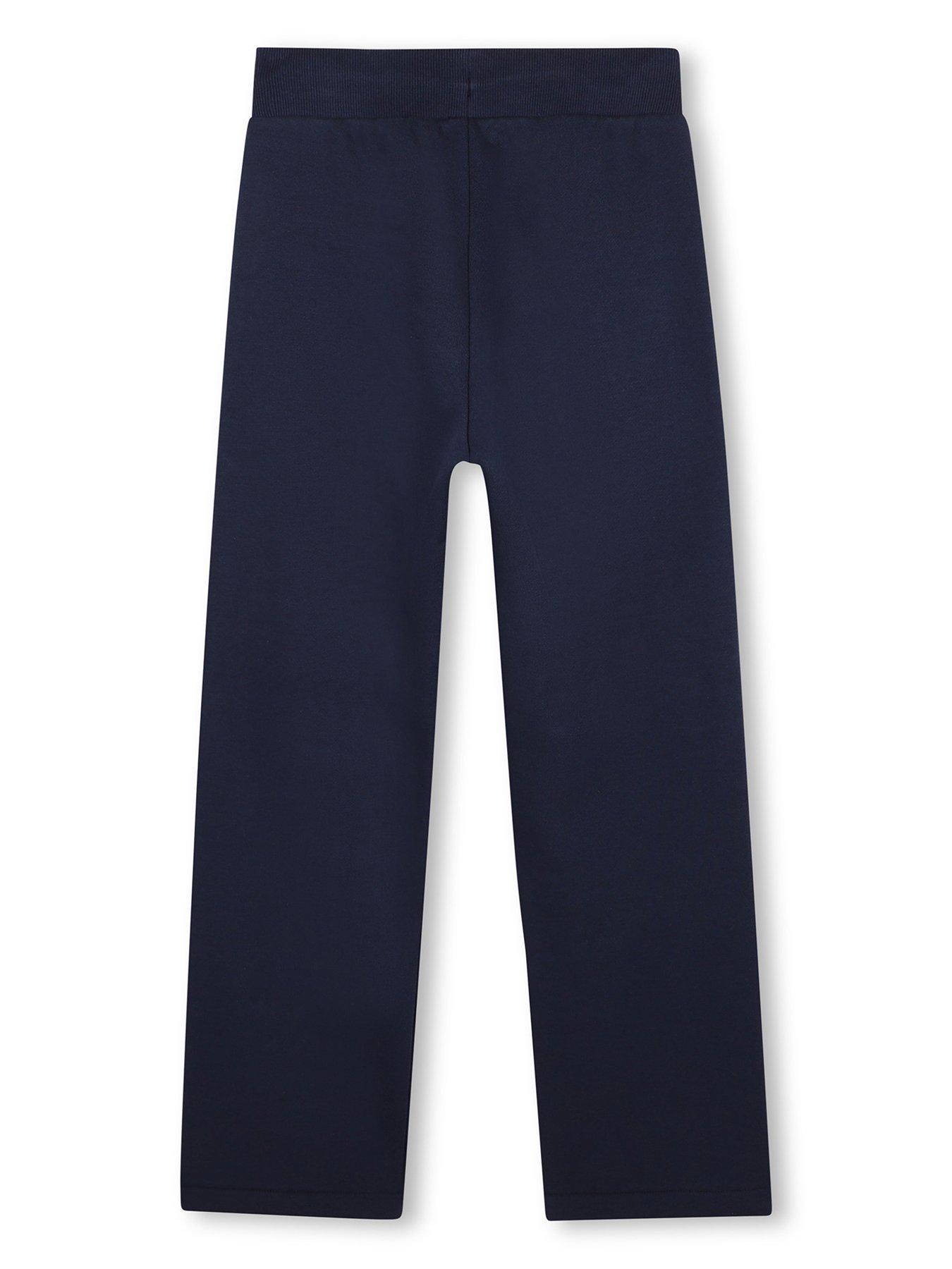 Image 3 of 4 of HUGO Boys Side Stripe Jogging Pants - Navy