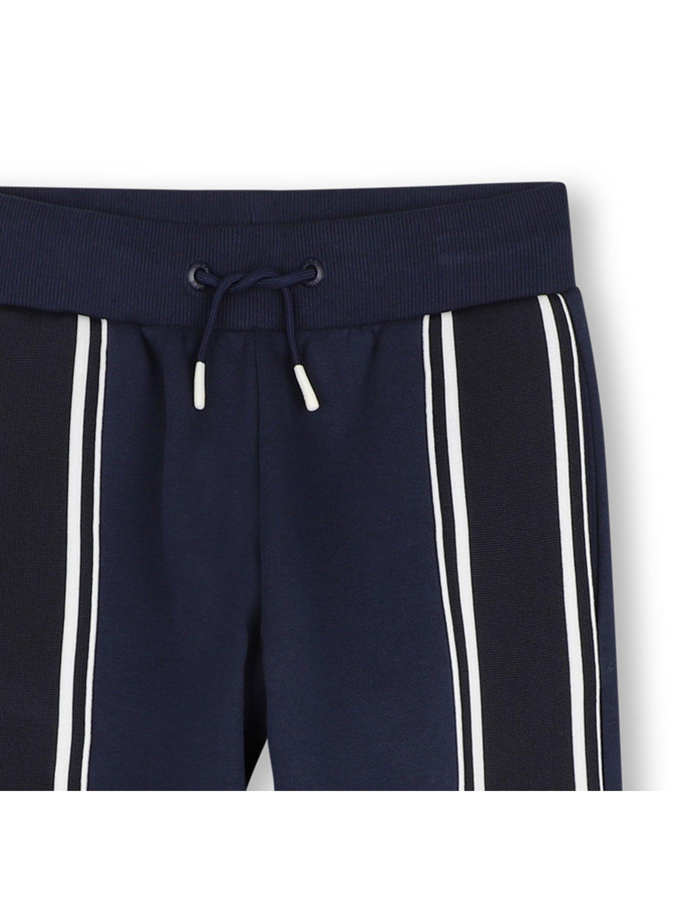 Image 4 of 4 of HUGO Boys Side Stripe Jogging Pants - Navy