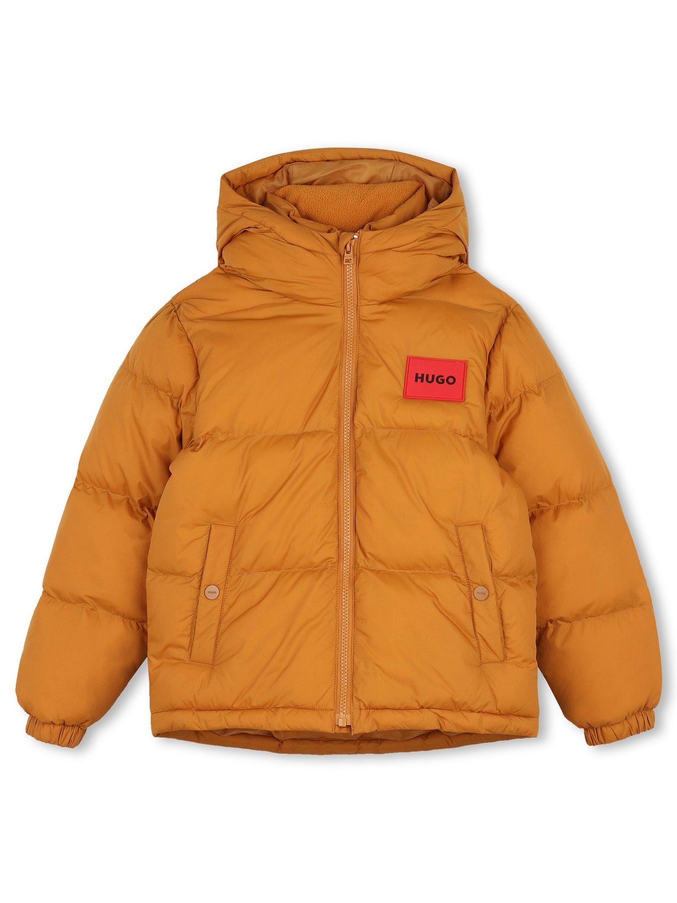 Image 2 of 6 of HUGO Boys Padded Jacket - Sudan&nbsp;Brown