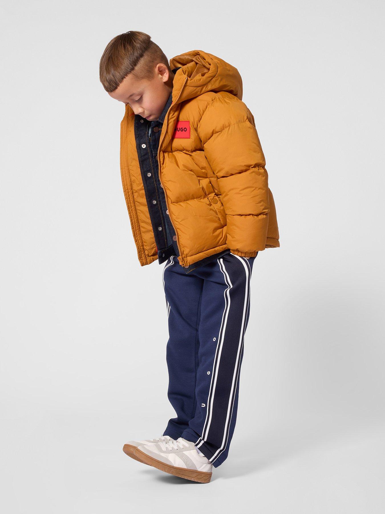 Image 5 of 6 of HUGO Boys Padded Jacket - Sudan&nbsp;Brown