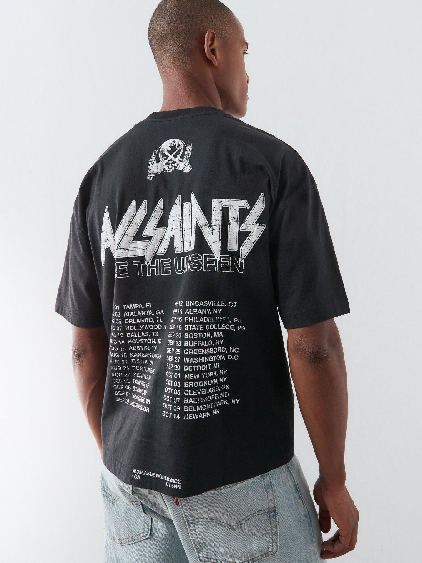 AllSaints Chromium Graphic T-Shirt - Black