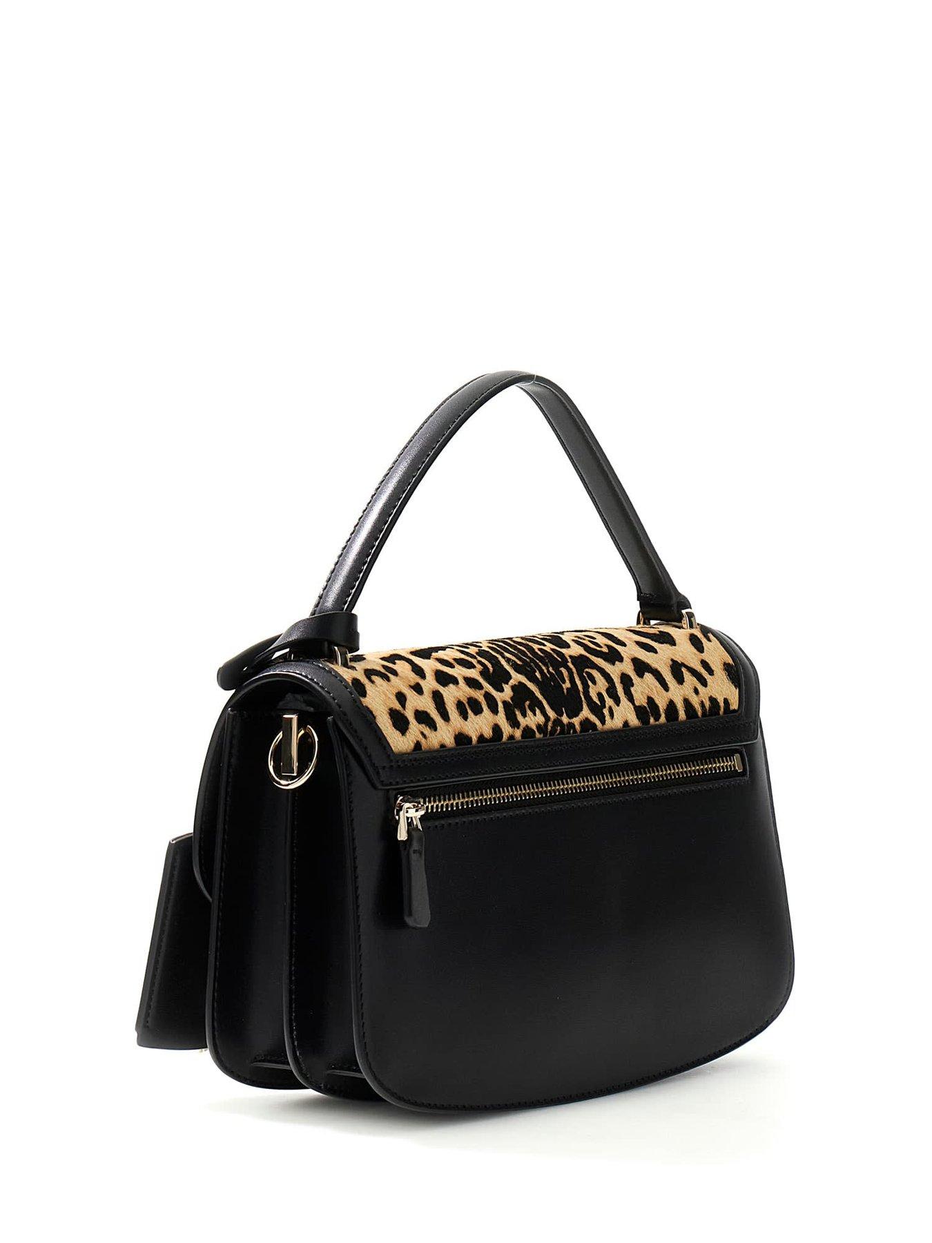 Image 2 of 5 of Guess Audrey Convertible Crossbody Flap - Leopard Print