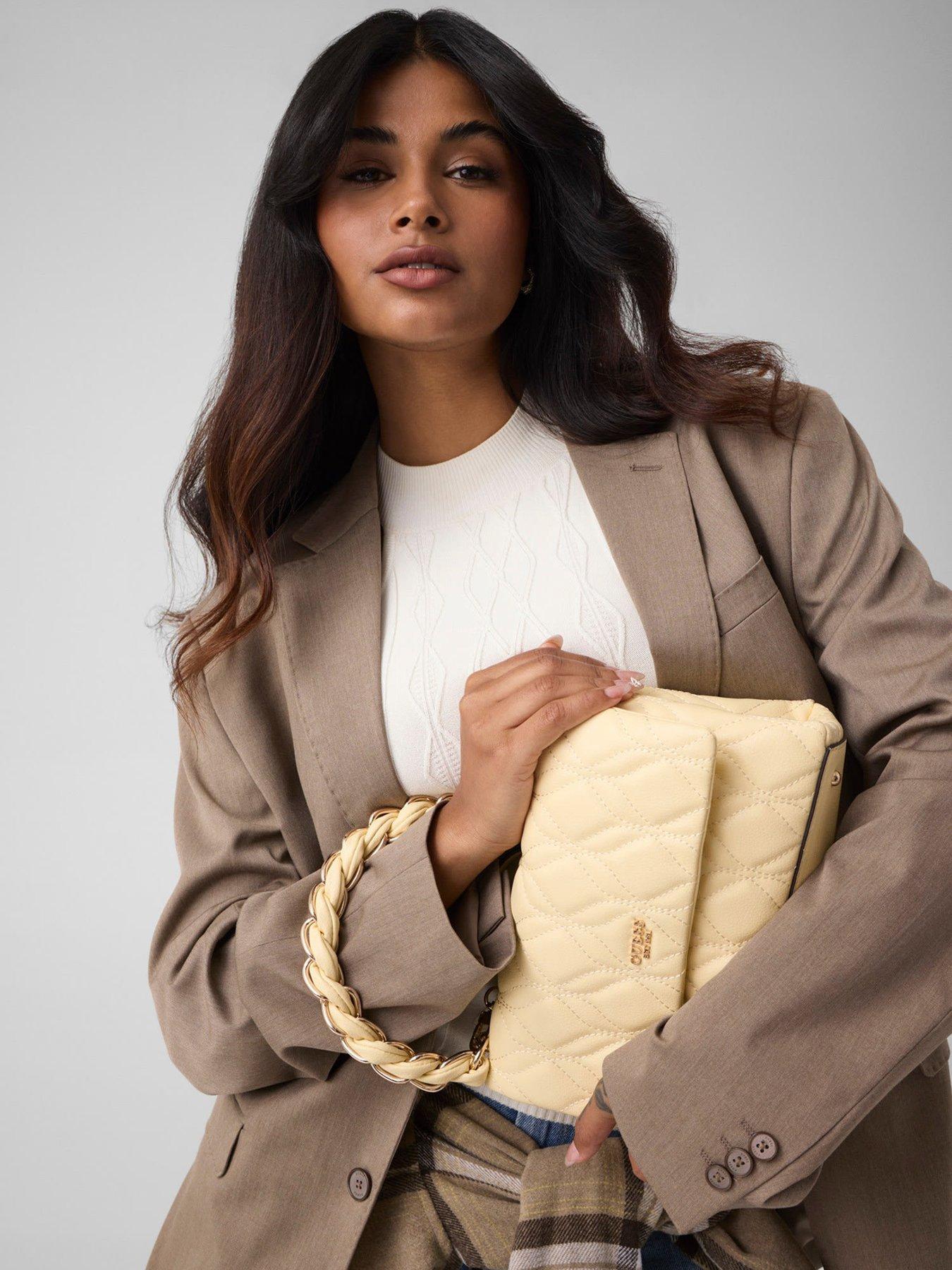 Image 1 of 5 of Guess Maxine Shoulder Bag - Yellow
